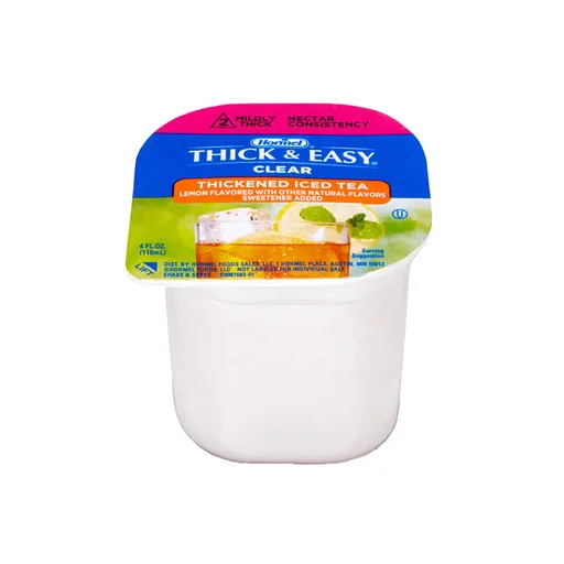 Thick & Easy® Clear Nectar Consistency Iced Tea Thickened Beverage, 4-ounce Cup