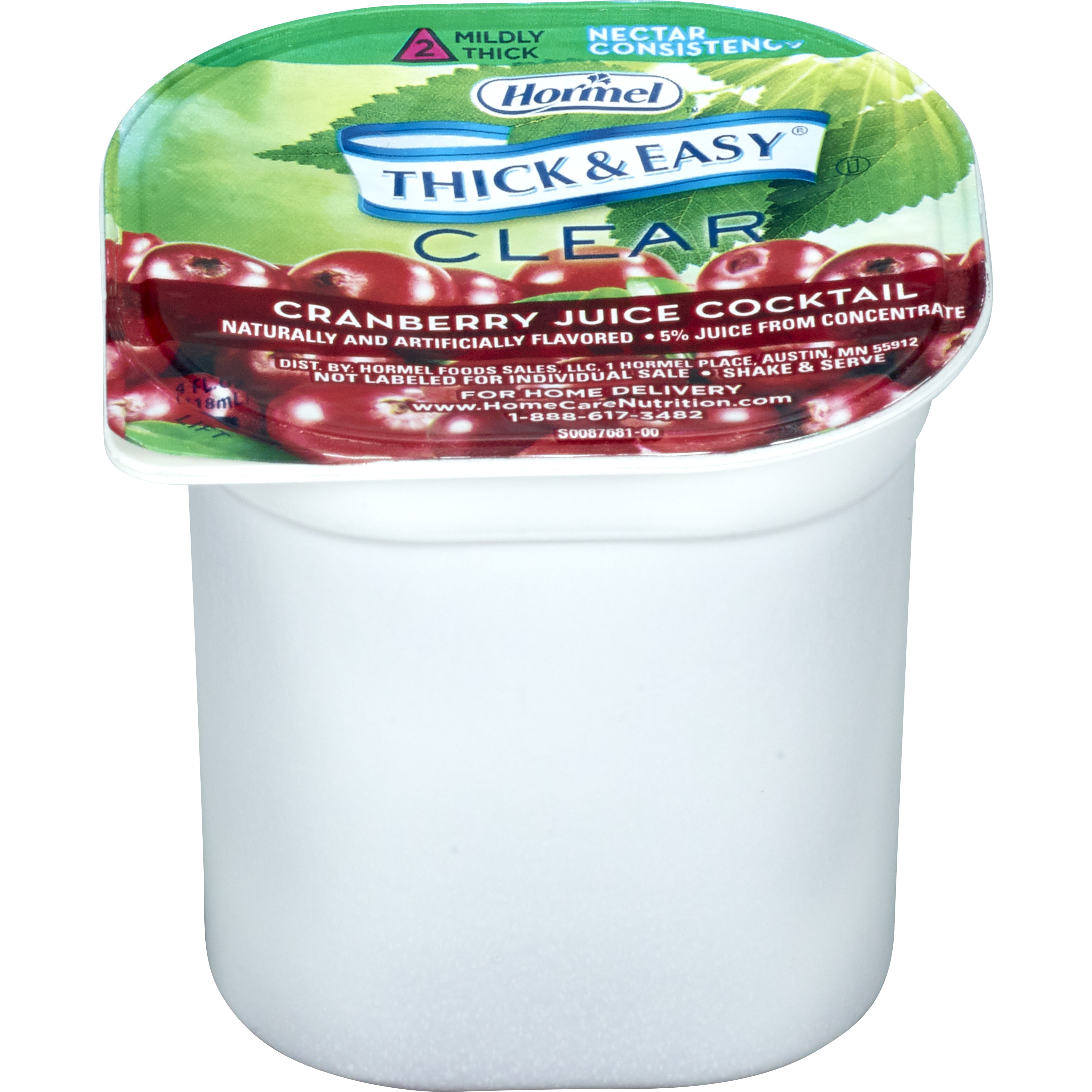 Thick & Easy® Nectar Consistency Cranberry Juice Cocktail Thickened Beverage - Image 2