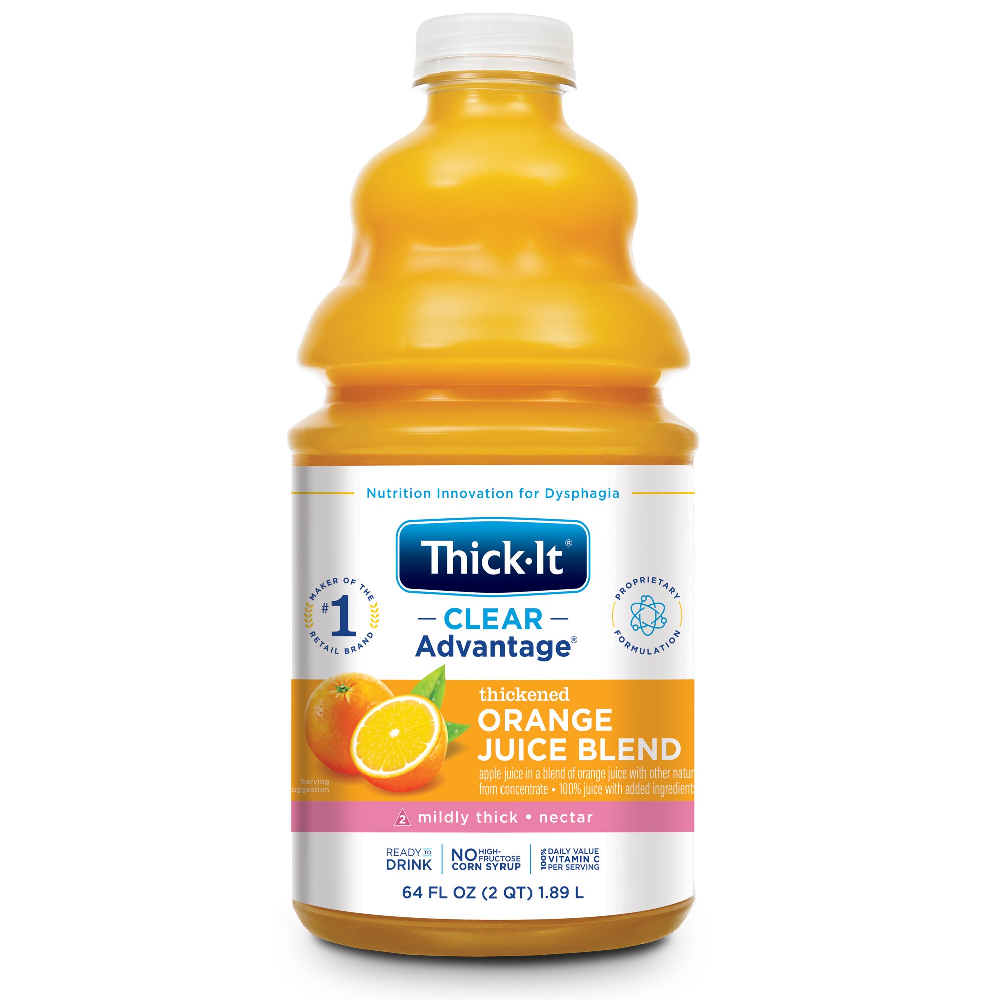 Thick-It Clear Advantage Nectar Consistency Orange Thickened Beverage - Image 2