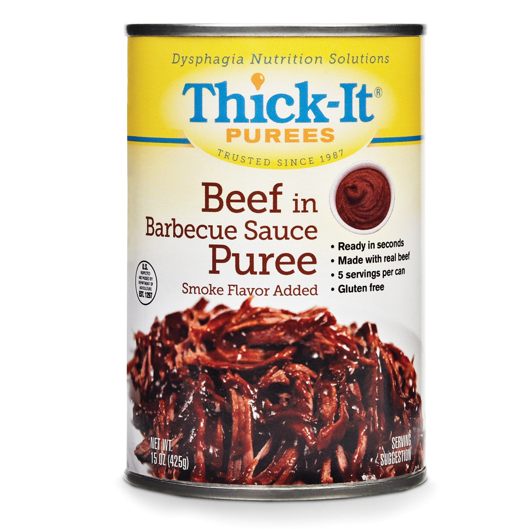 Thick-It® Beef in BBQ Sauce Purée, 15-ounce Can - Image 2