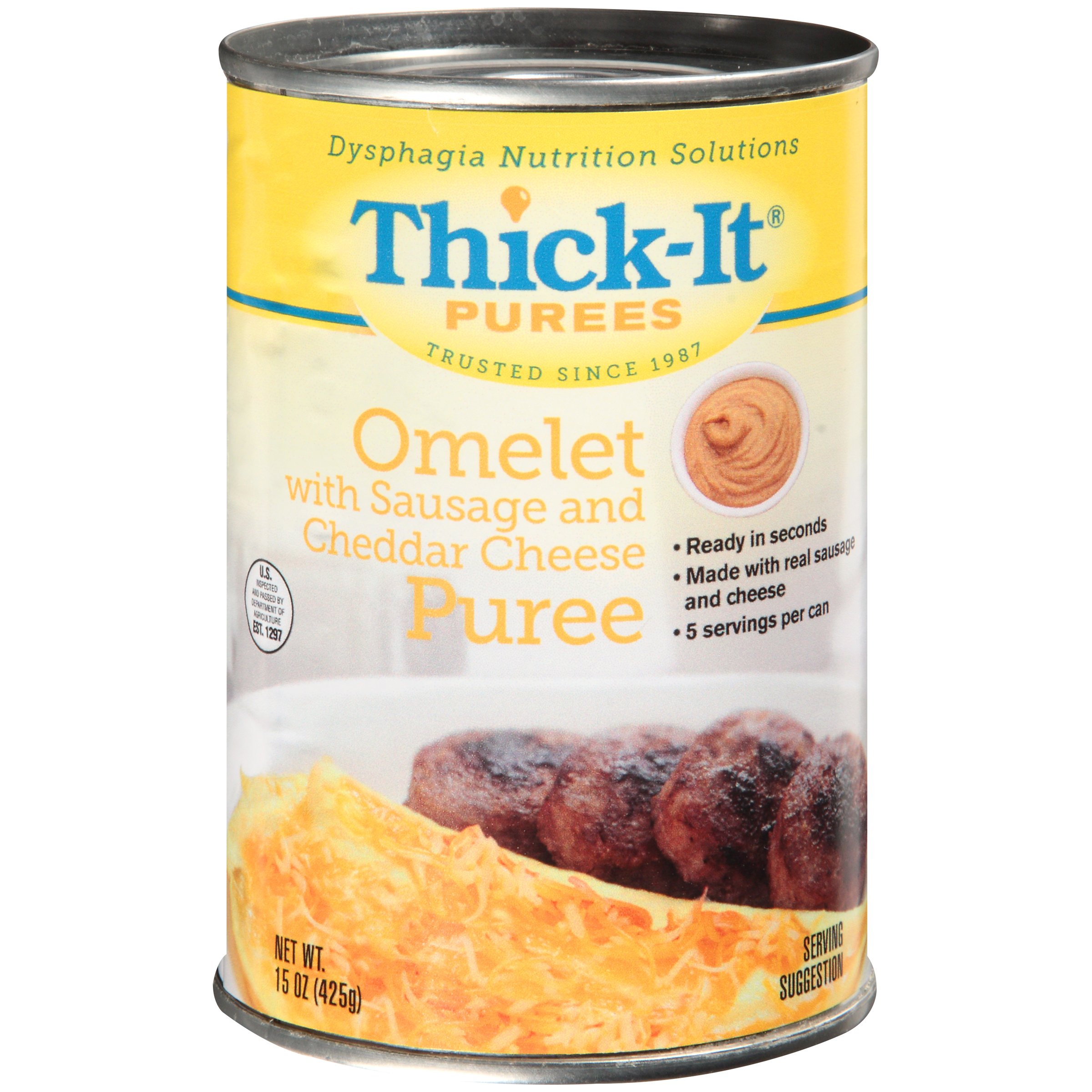 Thick-It® Purees Omelet with Sausage and Cheddar Cheese Thickened Food - Image 2