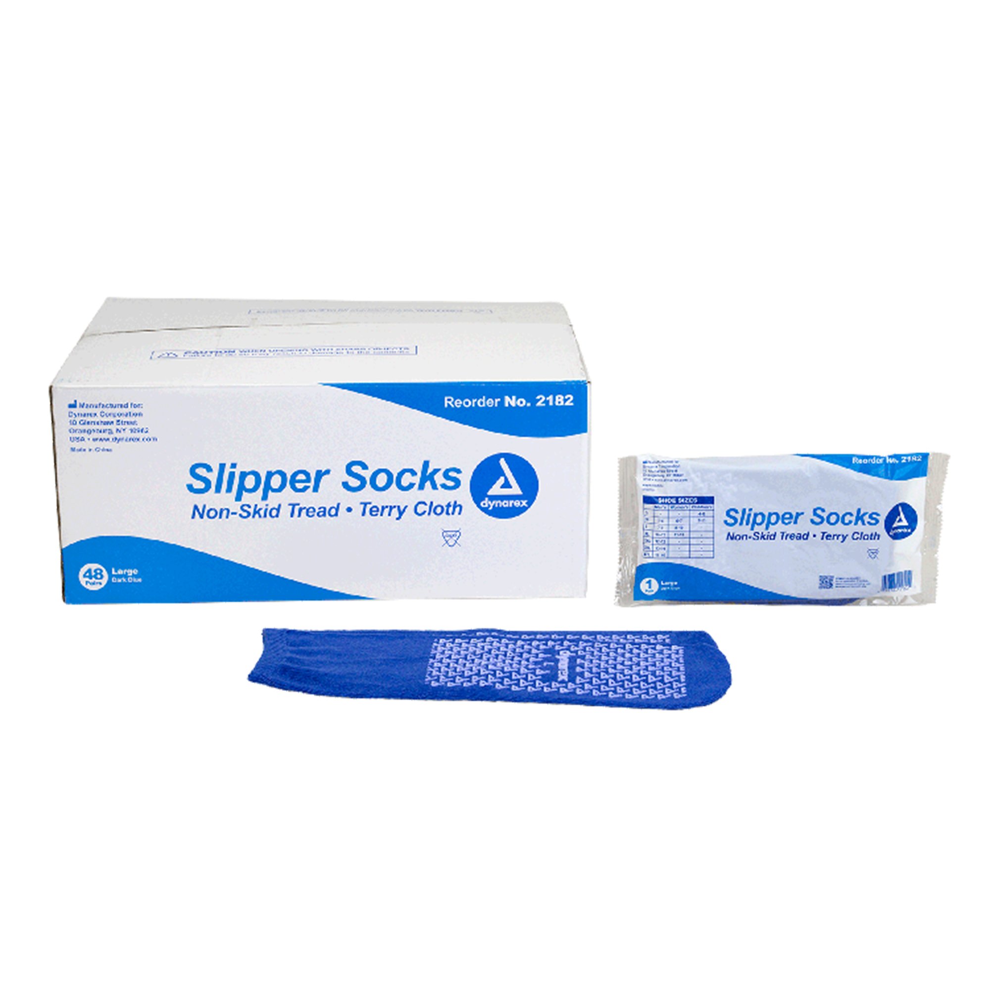 Dynarex® Single Tread Slipper Socks, Large - Image 4