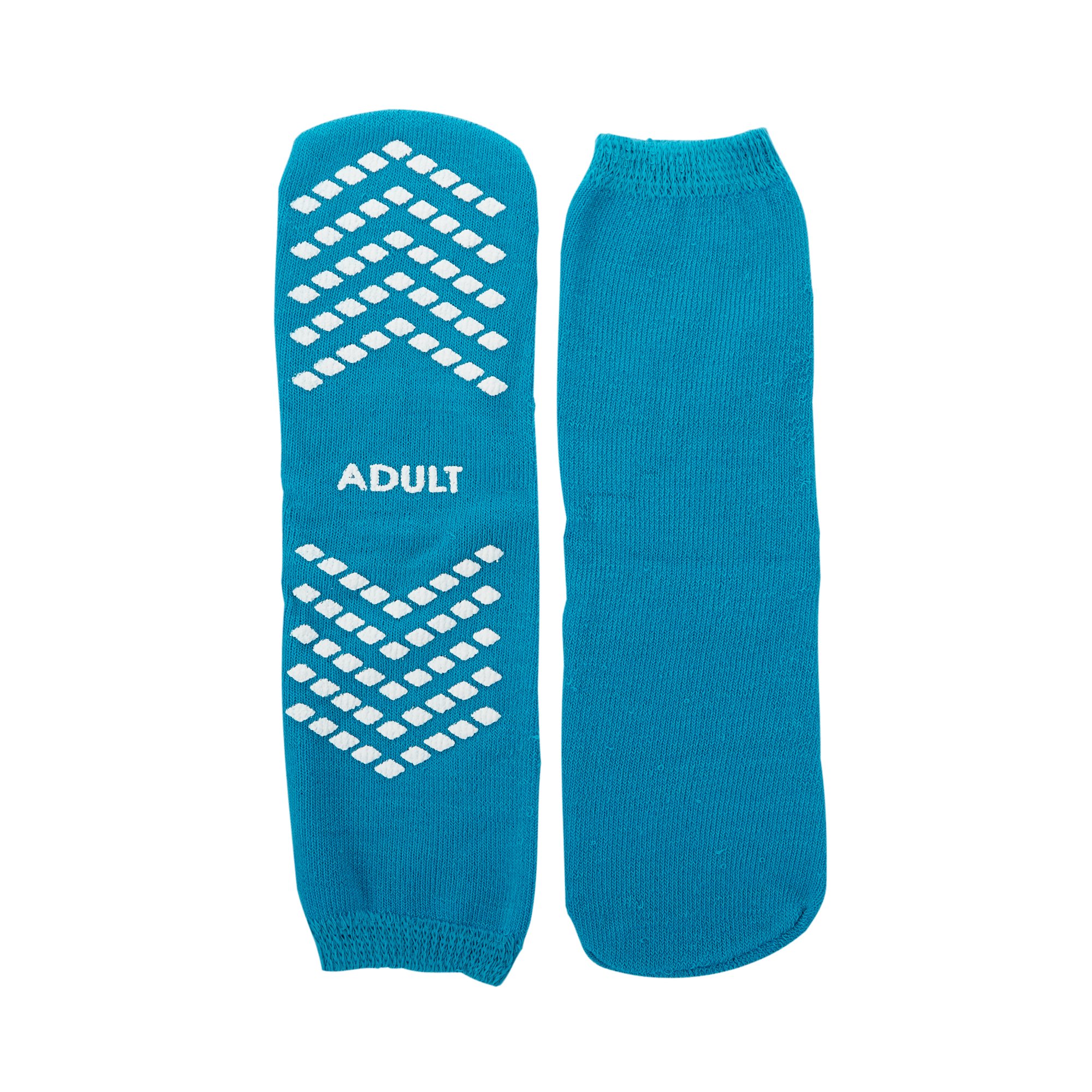 McKesson Single Tread Slipper Socks, Large, Teal