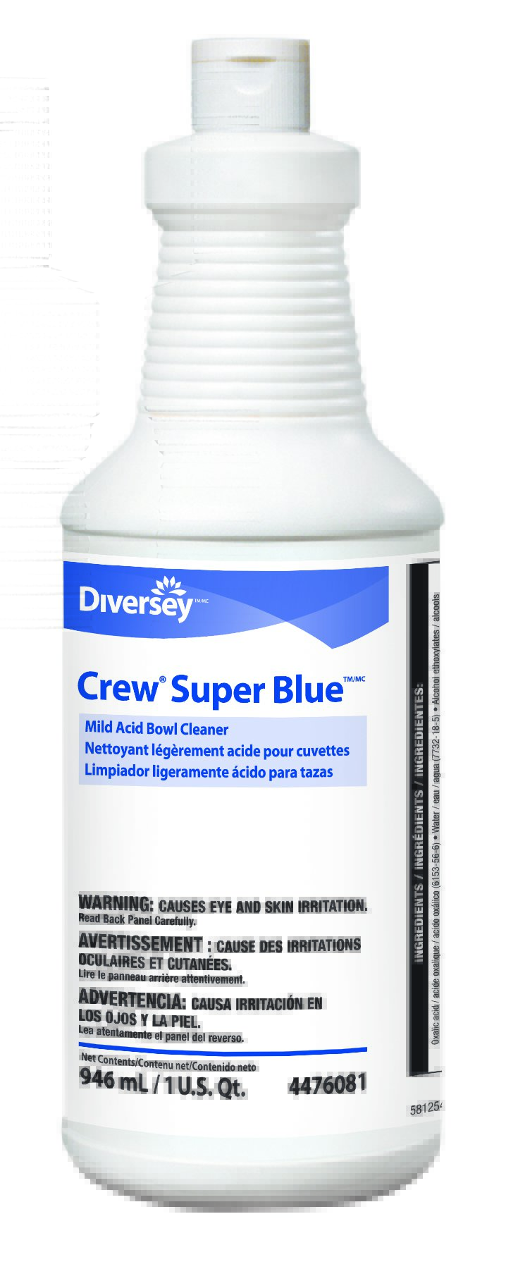 Crew® Super Blue™ Mild Acid Toilet Bowl Cleaner, Citrus Scent, 32 oz.