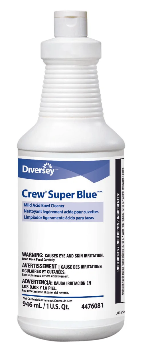 Crew® Super Blue™ Mild Acid Toilet Bowl Cleaner, Citrus Scent, 32 oz.