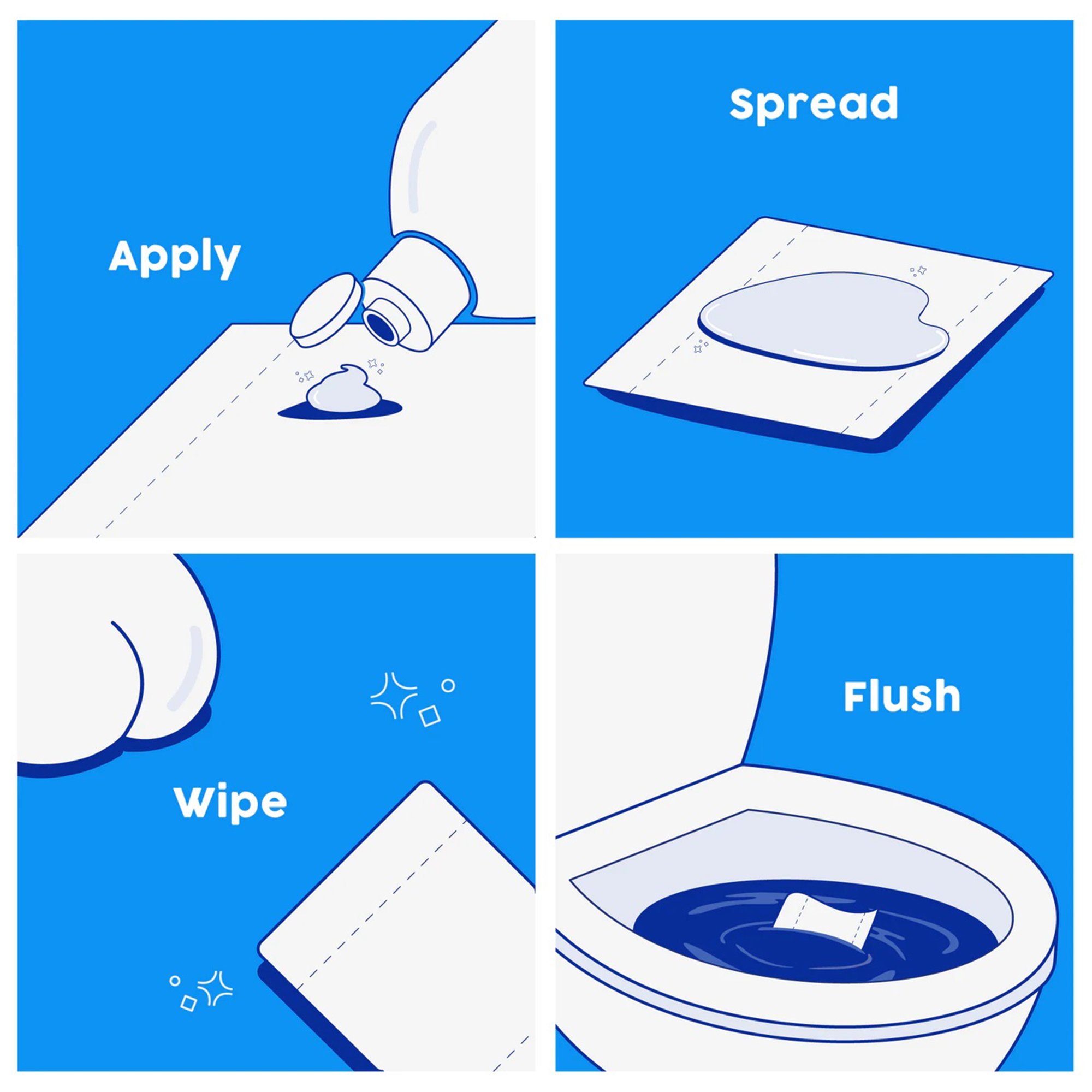 Fresh Peaches Toilet Paper Gel Starter Set - Wet Wipe Alternative - Image 2