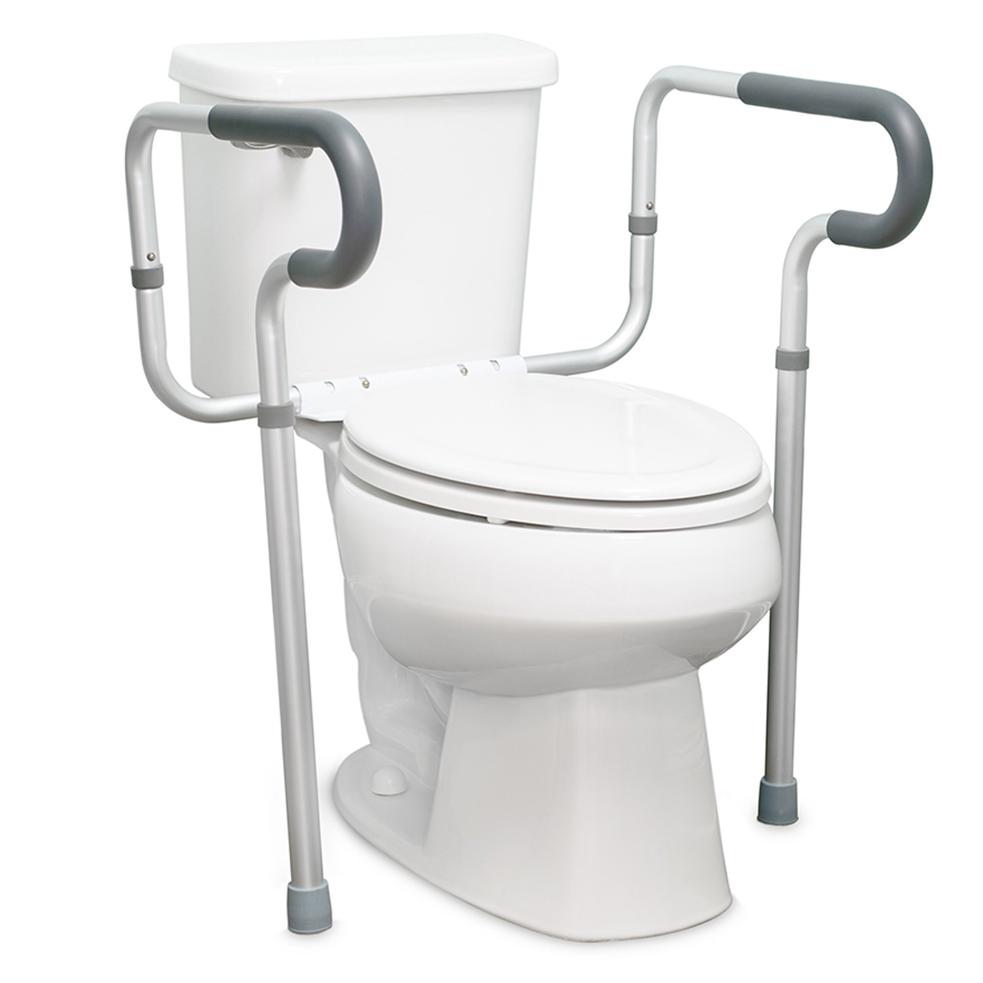 McKesson Toilet Safety Rail, Gray Aluminum - Image 2