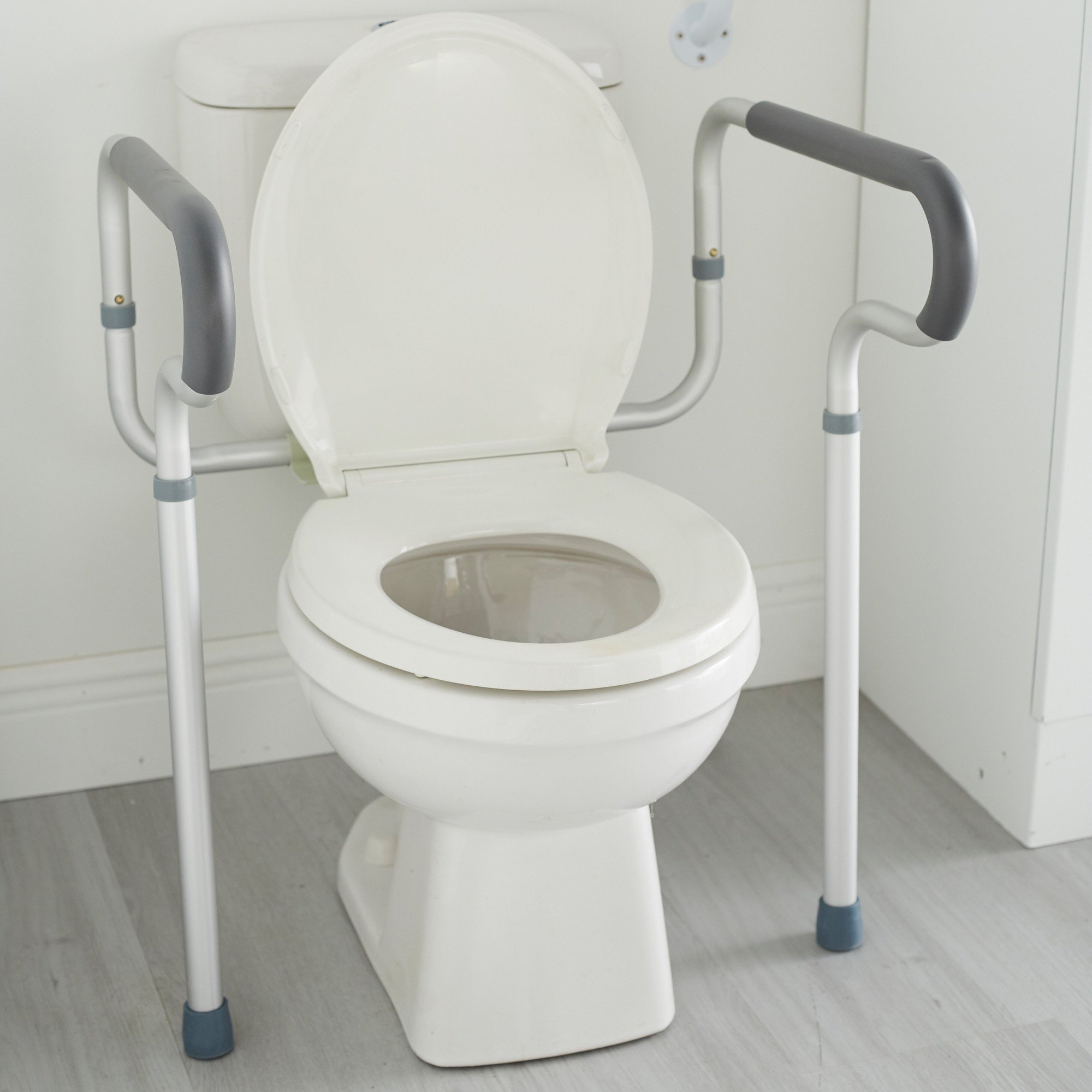 McKesson Toilet Safety Rail, Gray Aluminum - Image 4