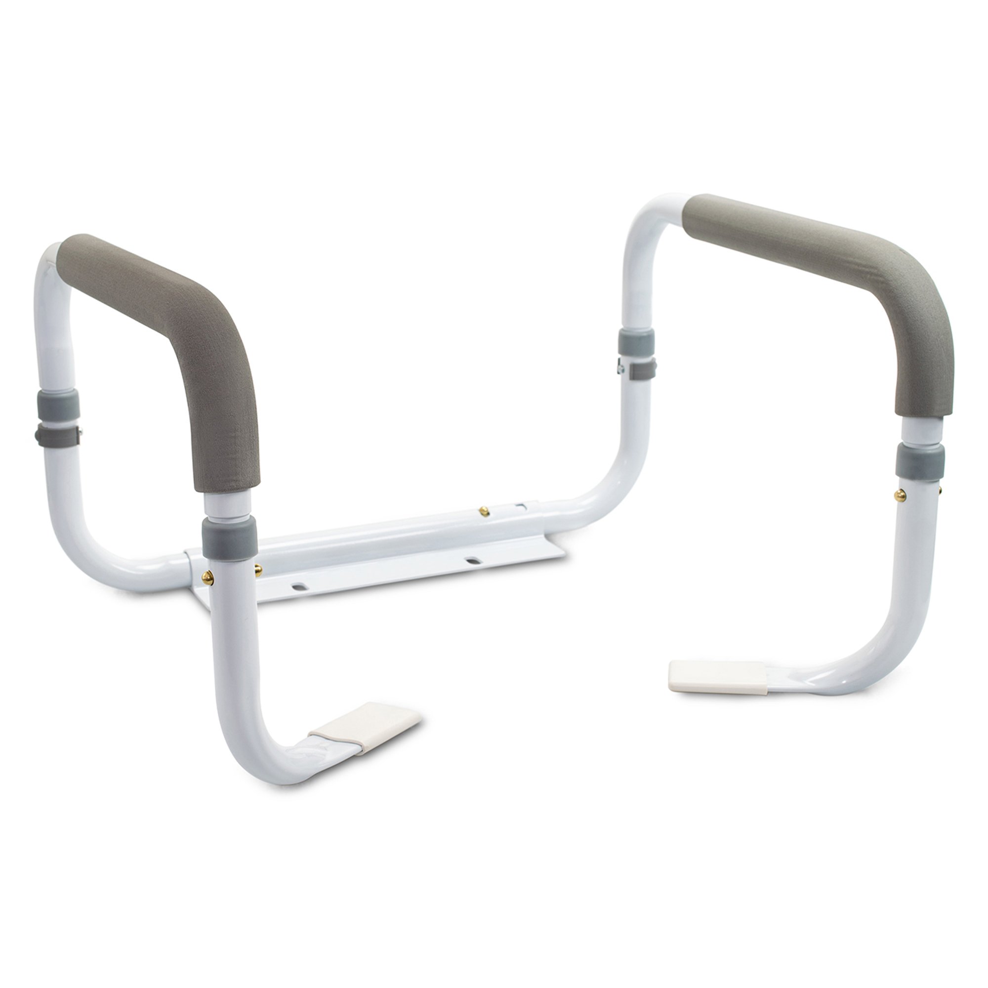 McKesson Toilet Safety Rail, White Steel, Width-Adjustable - Image 2