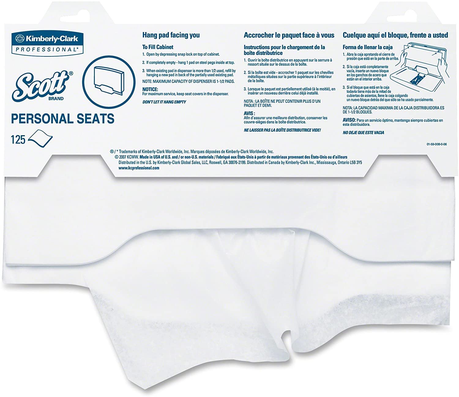 Scott® Toilet Seat Cover, 15 x 18 Inch