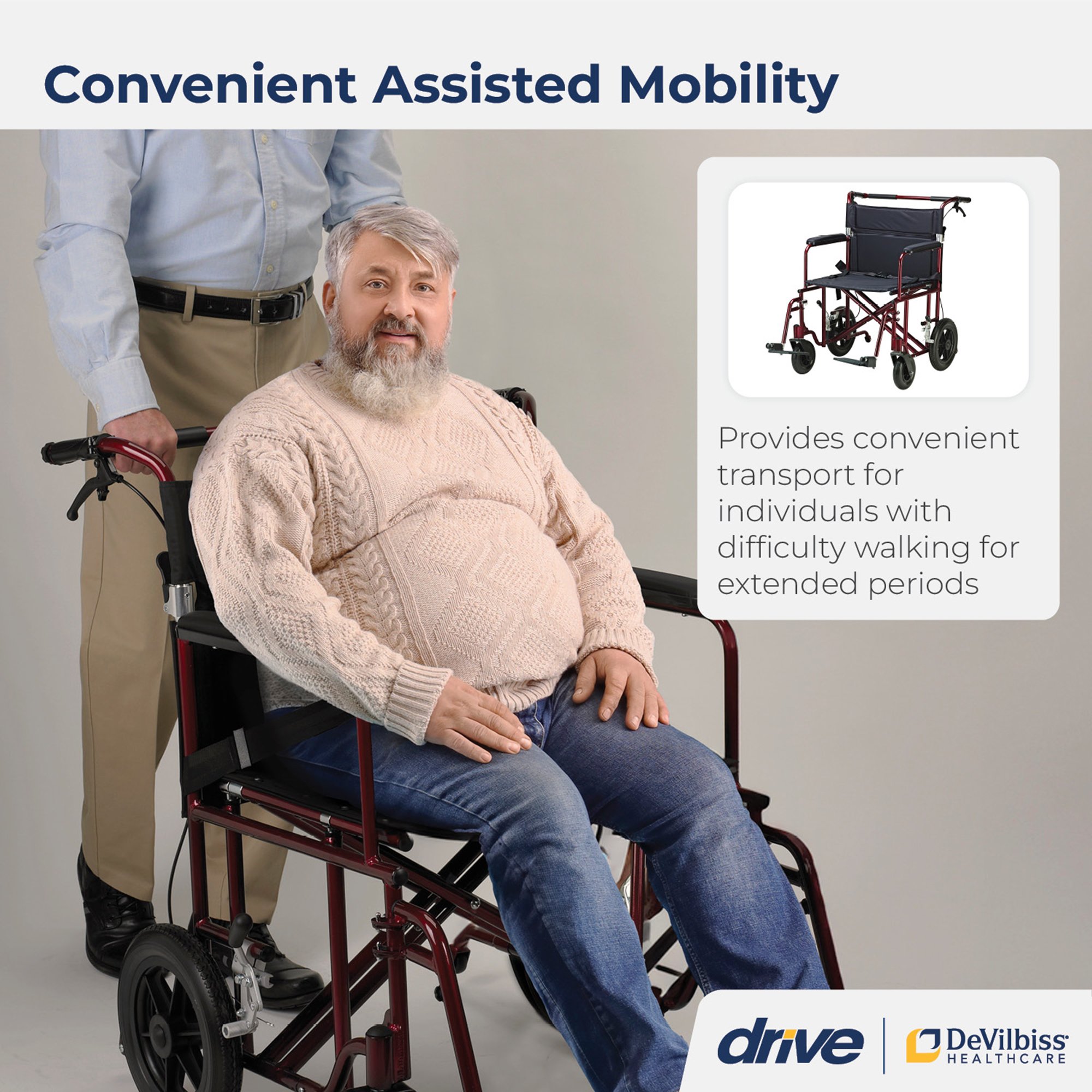 drive™ Transport Chair - Image 3