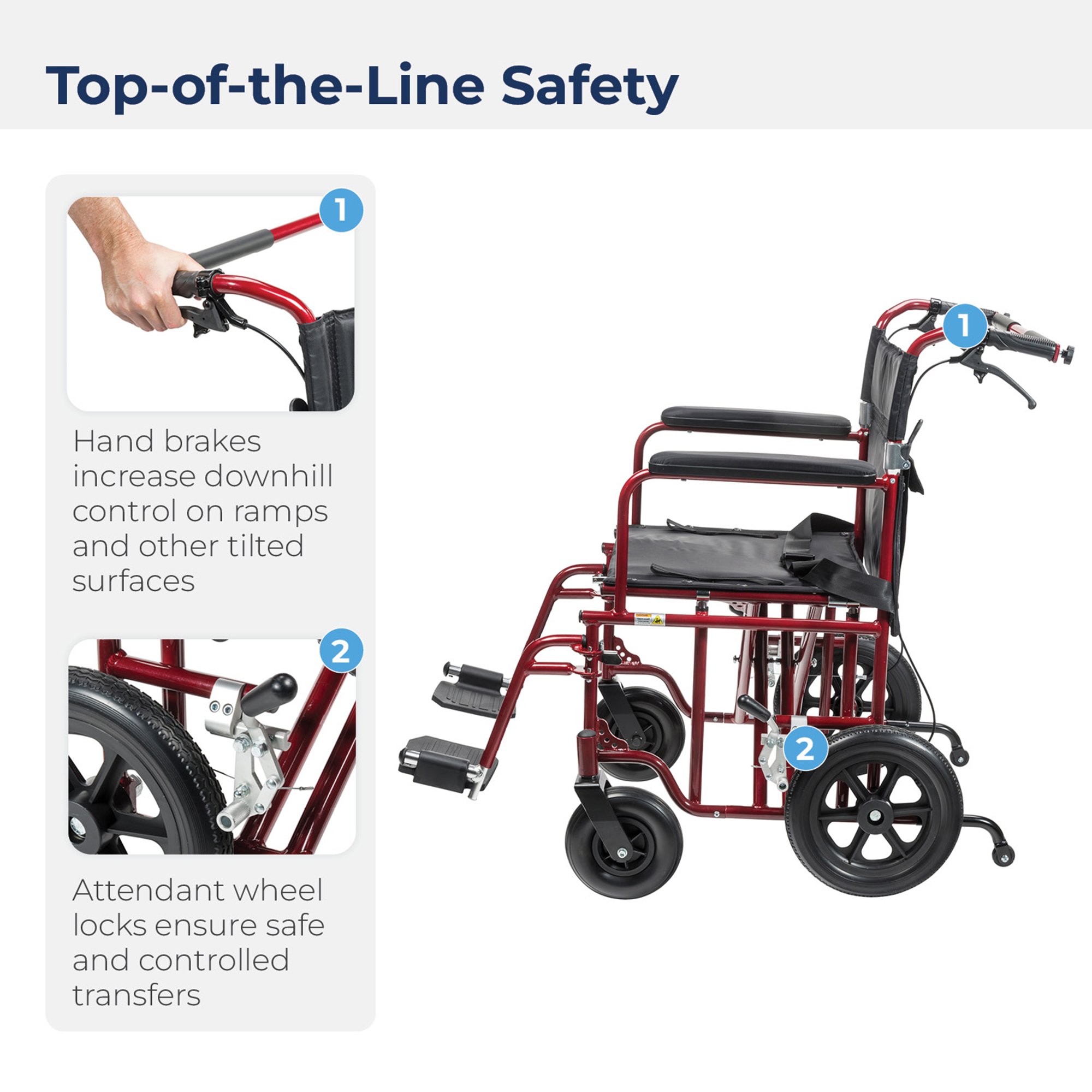 drive™ Transport Chair - Image 5