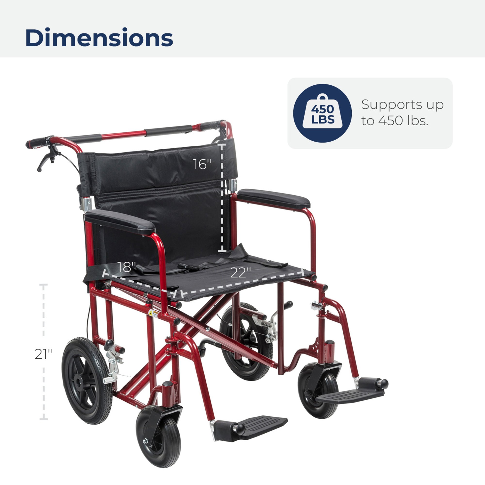 drive™ Transport Chair - Image 2
