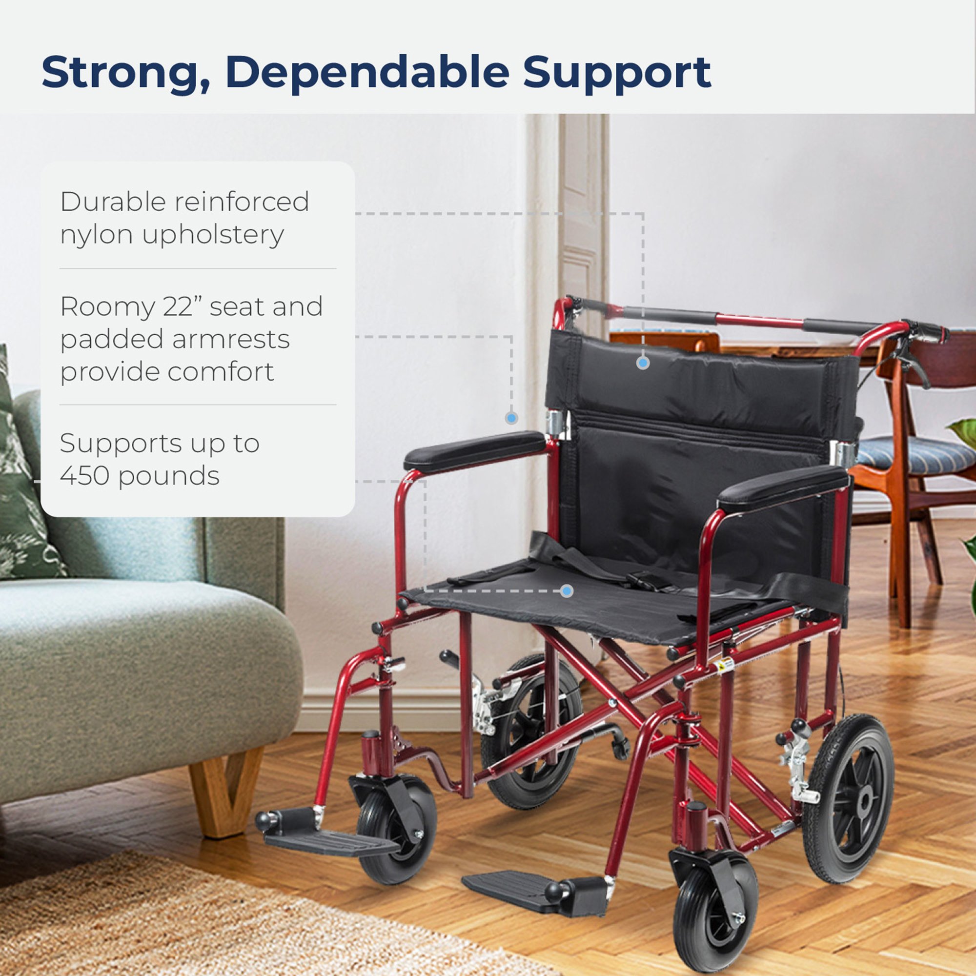 drive™ Transport Chair - Image 4