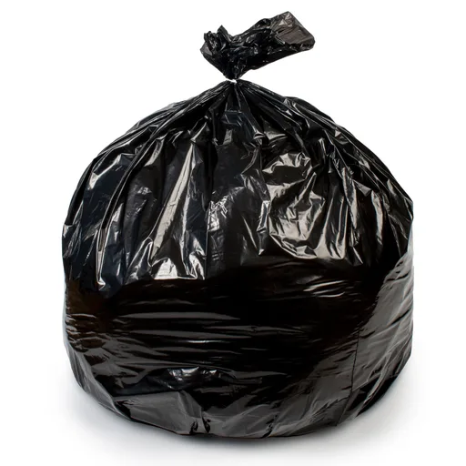 Colonial Bag Extra Heavy Duty Trash Bag, Black, 33 gal.