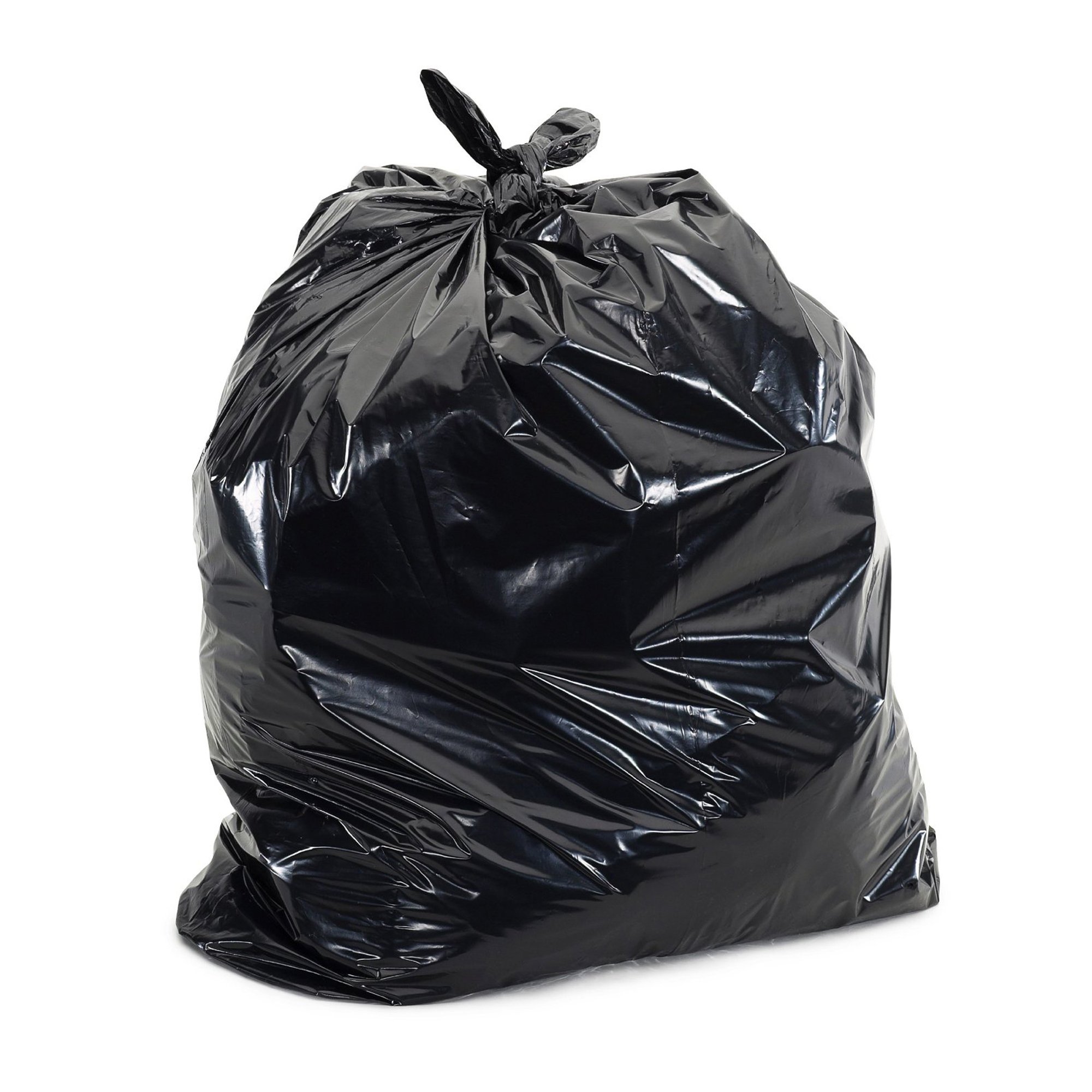 Colonial Bag Extra Heavy Duty Trash Bag, Black, 33 gal.