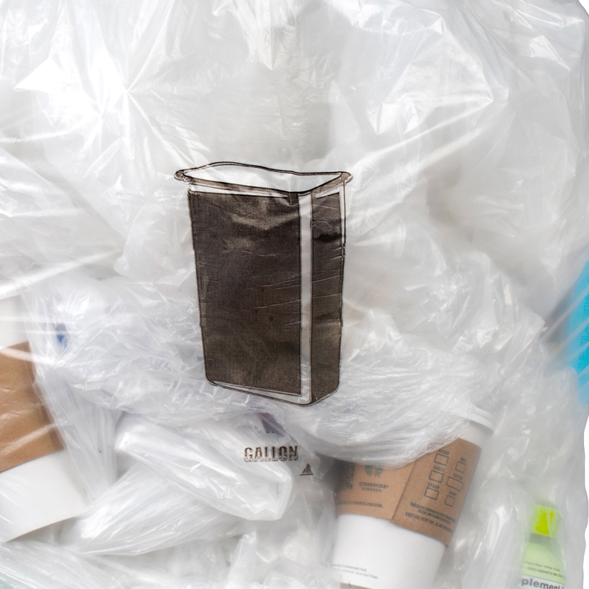 Colonial Bag Extra Heavy Duty Trash Bag, Clear, 45 gal. - Image 3