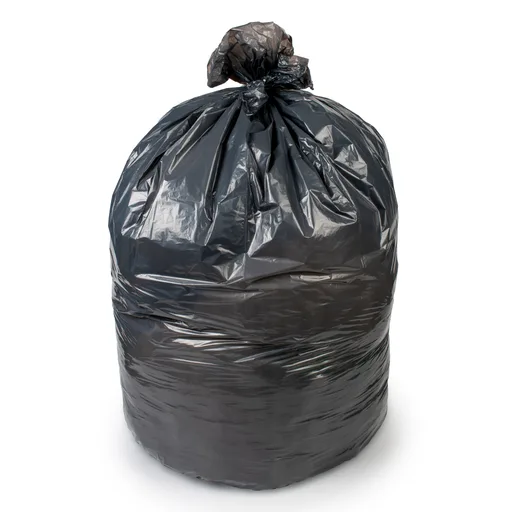 Colonial Bag Heavy Duty Trash Bag, Black, 15 gal.