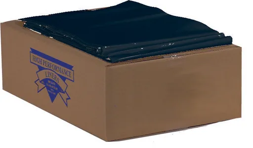 Colonial Bag Hi/Lo Blend Trash Bag, Black, 60 gal.