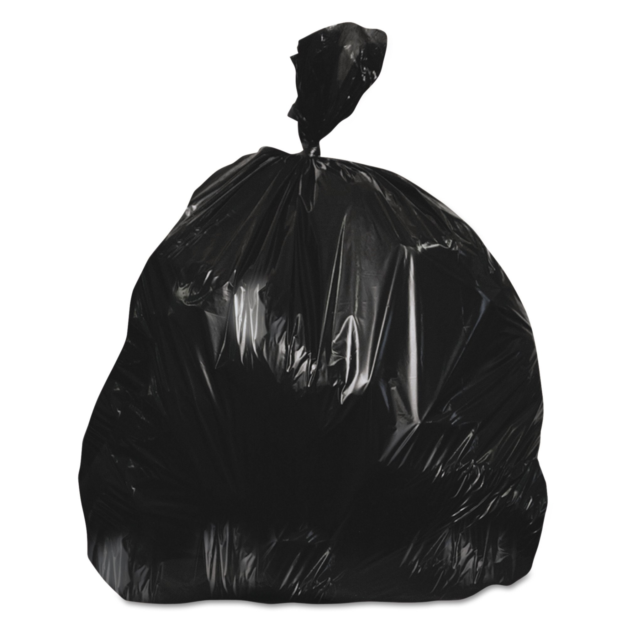 Colonial Bag Light Duty Trash Bag, Black, 7 gal.