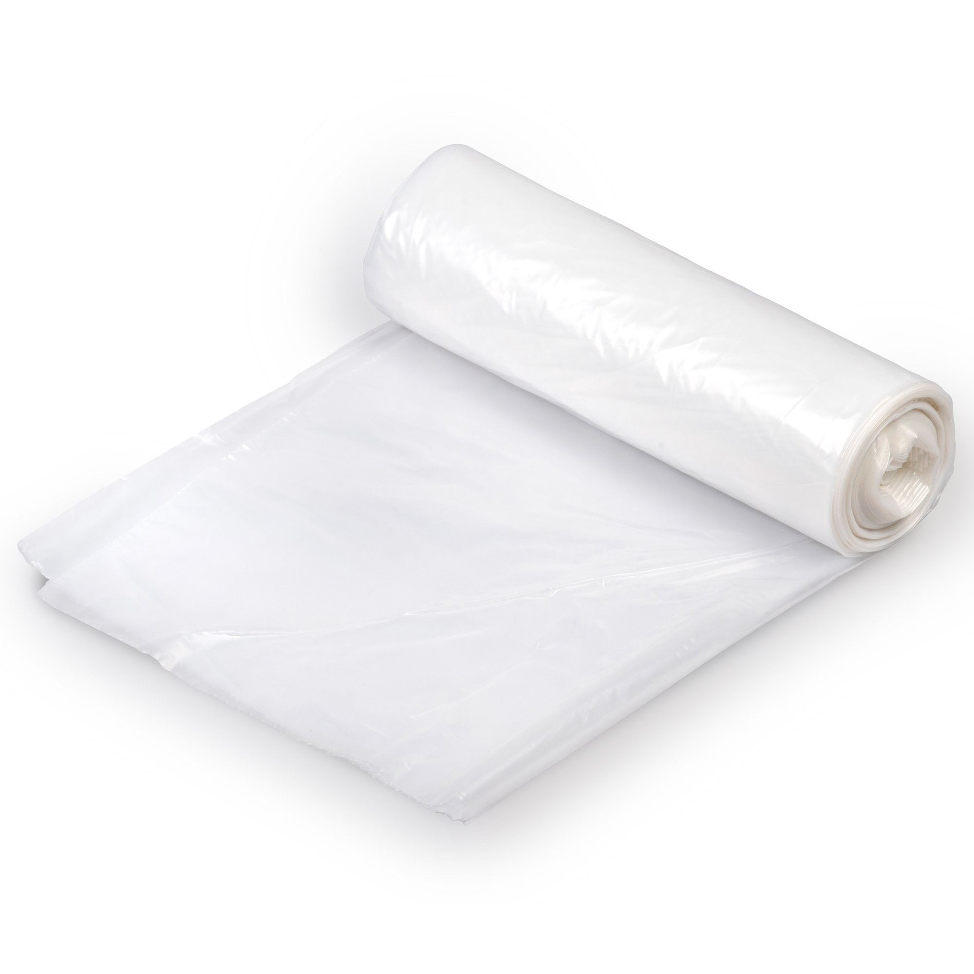 Colonial Bag Light Duty Trash Bag, Clear, 10 gal.