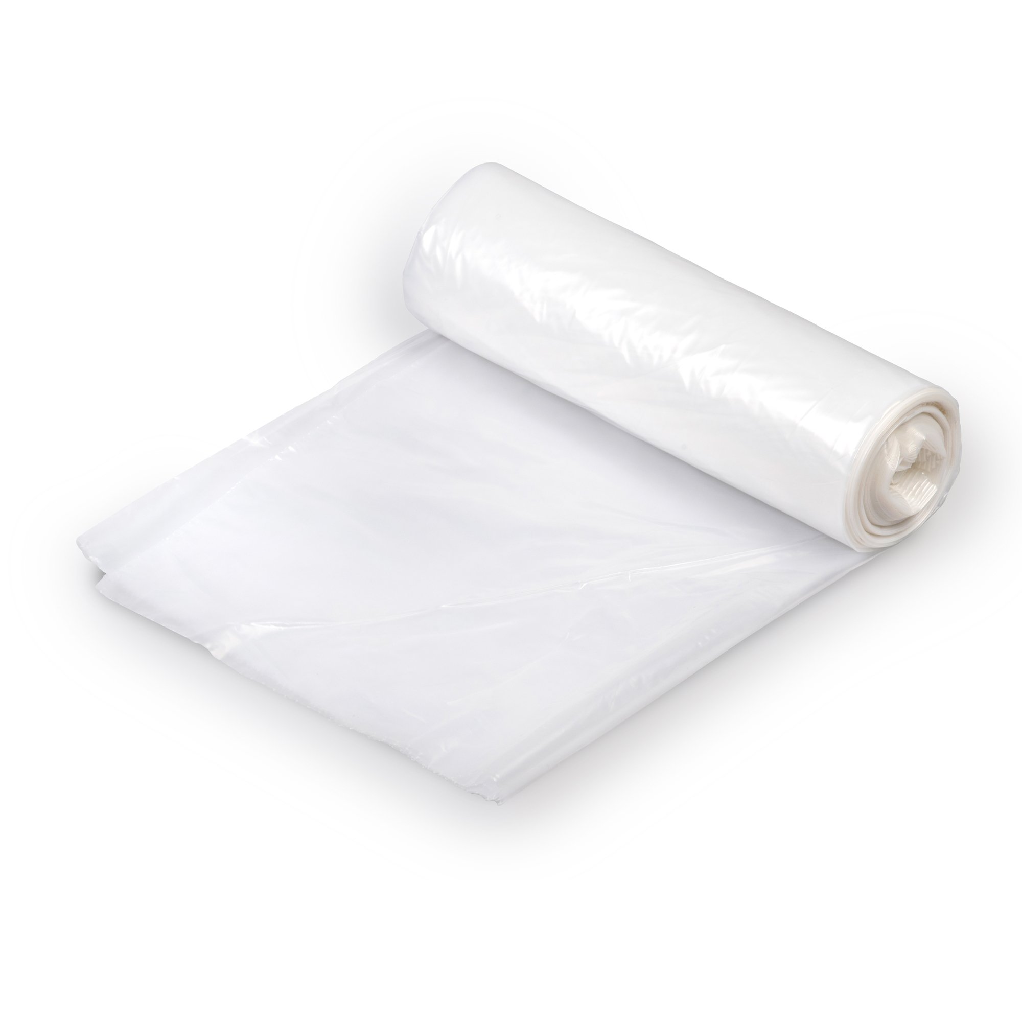 Colonial Bag Medium Duty Trash Bag, Clear, 56 gal.