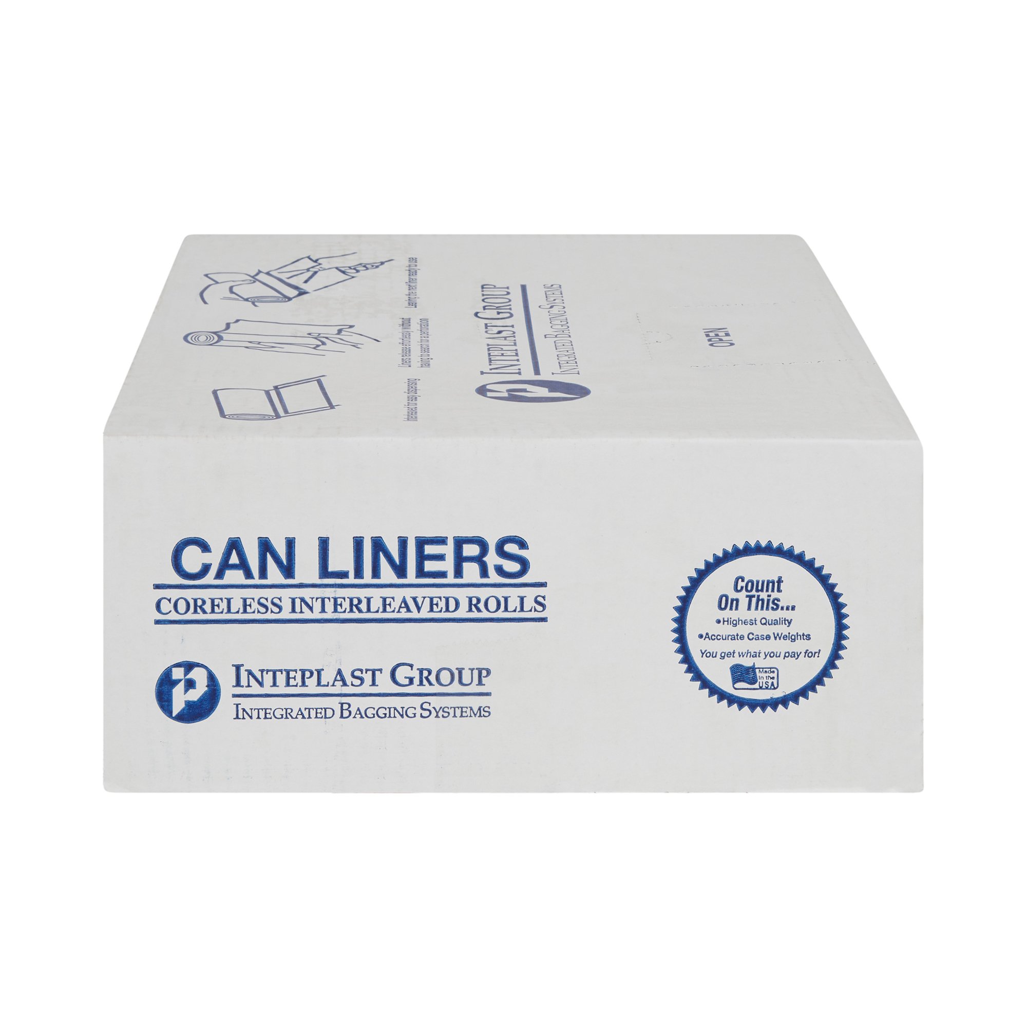 McKesson Extra Heavy Duty Clear Trash Bag, 45 gal, 17 Mic Gauge - Image 2