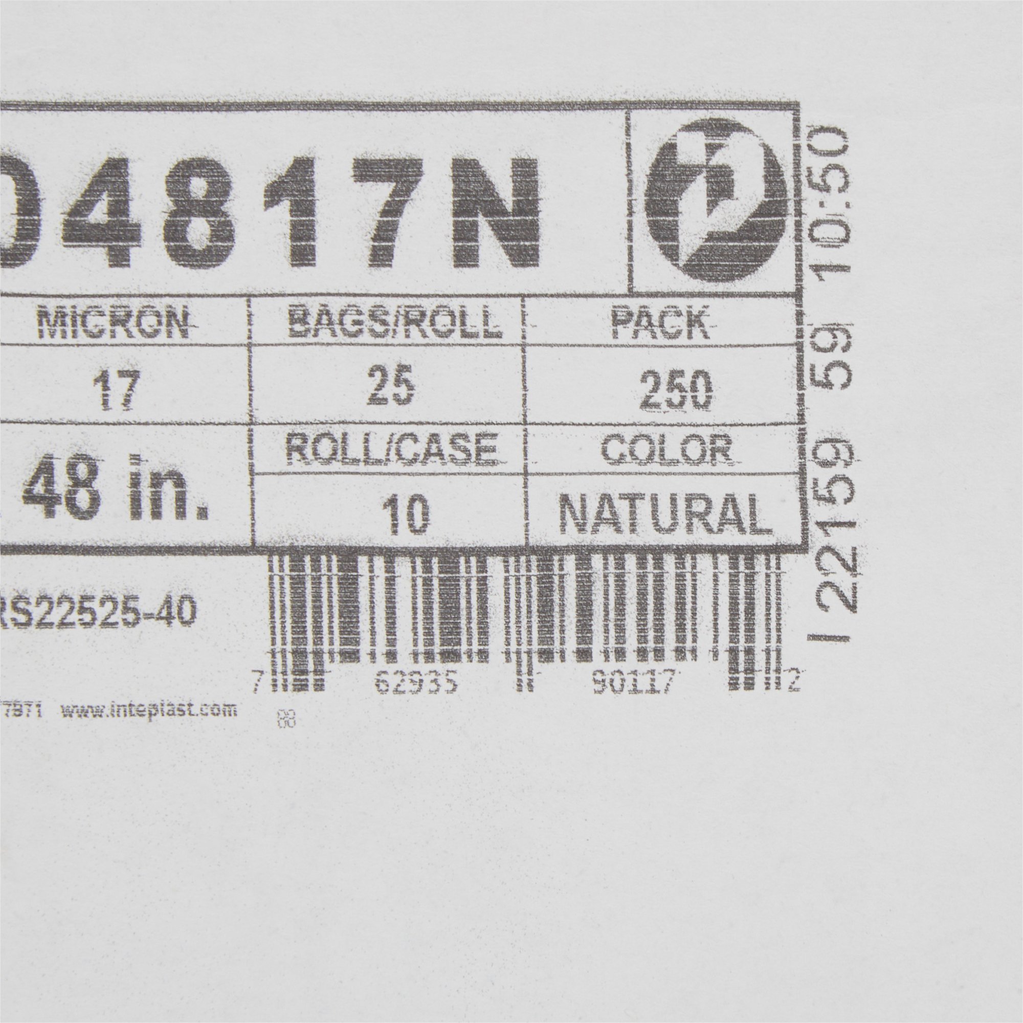 McKesson Extra Heavy Duty Clear Trash Bag, 45 gal, 17 Mic Gauge - Image 4