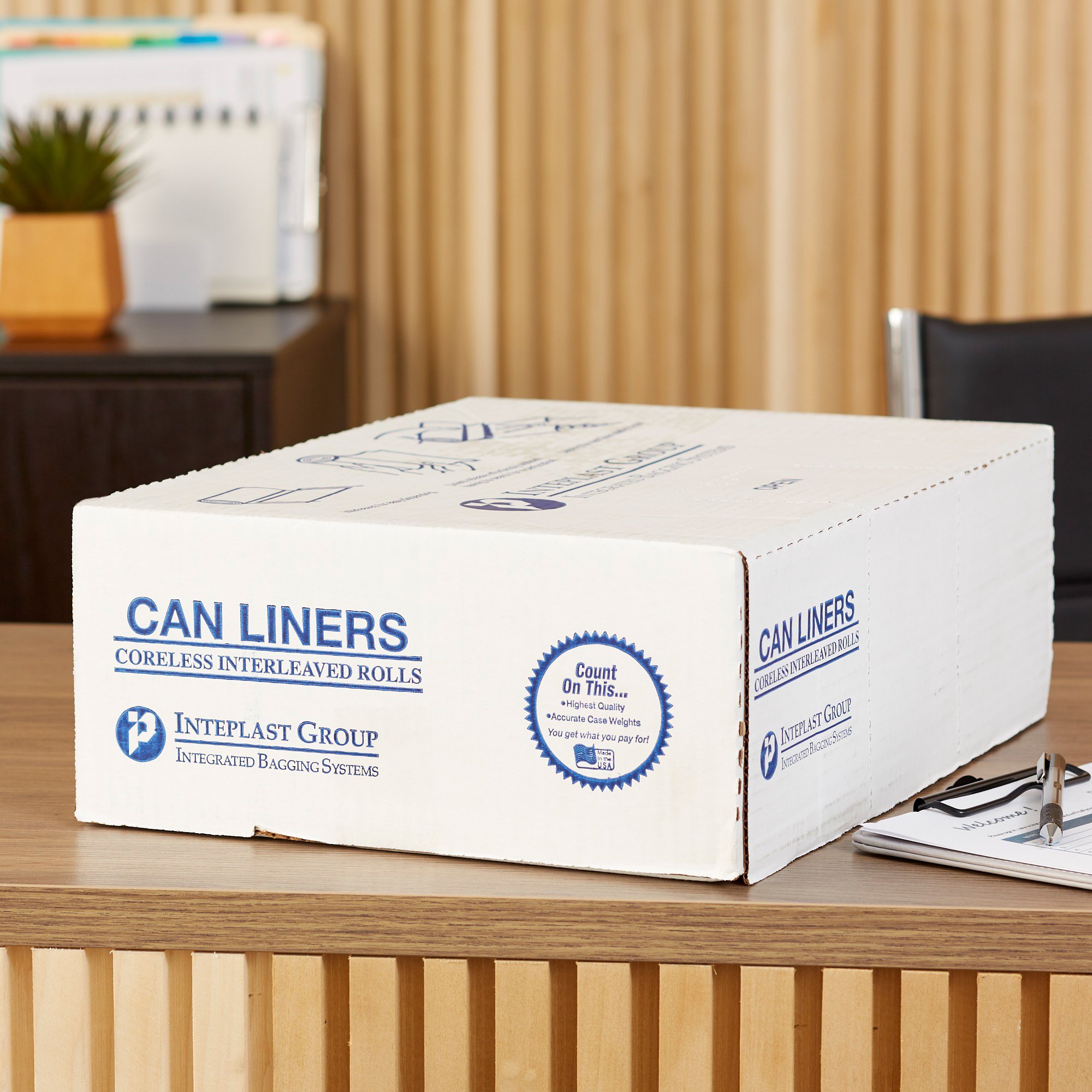 McKesson Extra Heavy Duty Clear Trash Bag, 45 gal, 17 Mic Gauge - Image 5