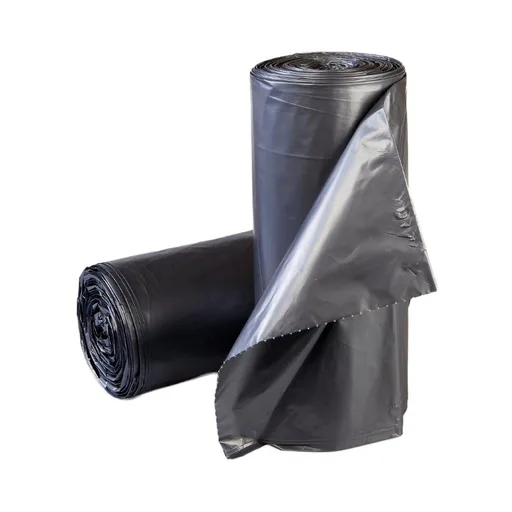 McKesson Extra Heavy Duty Plus Trash Bag, Gray, 45 gal., 1.10 Mil Gauge