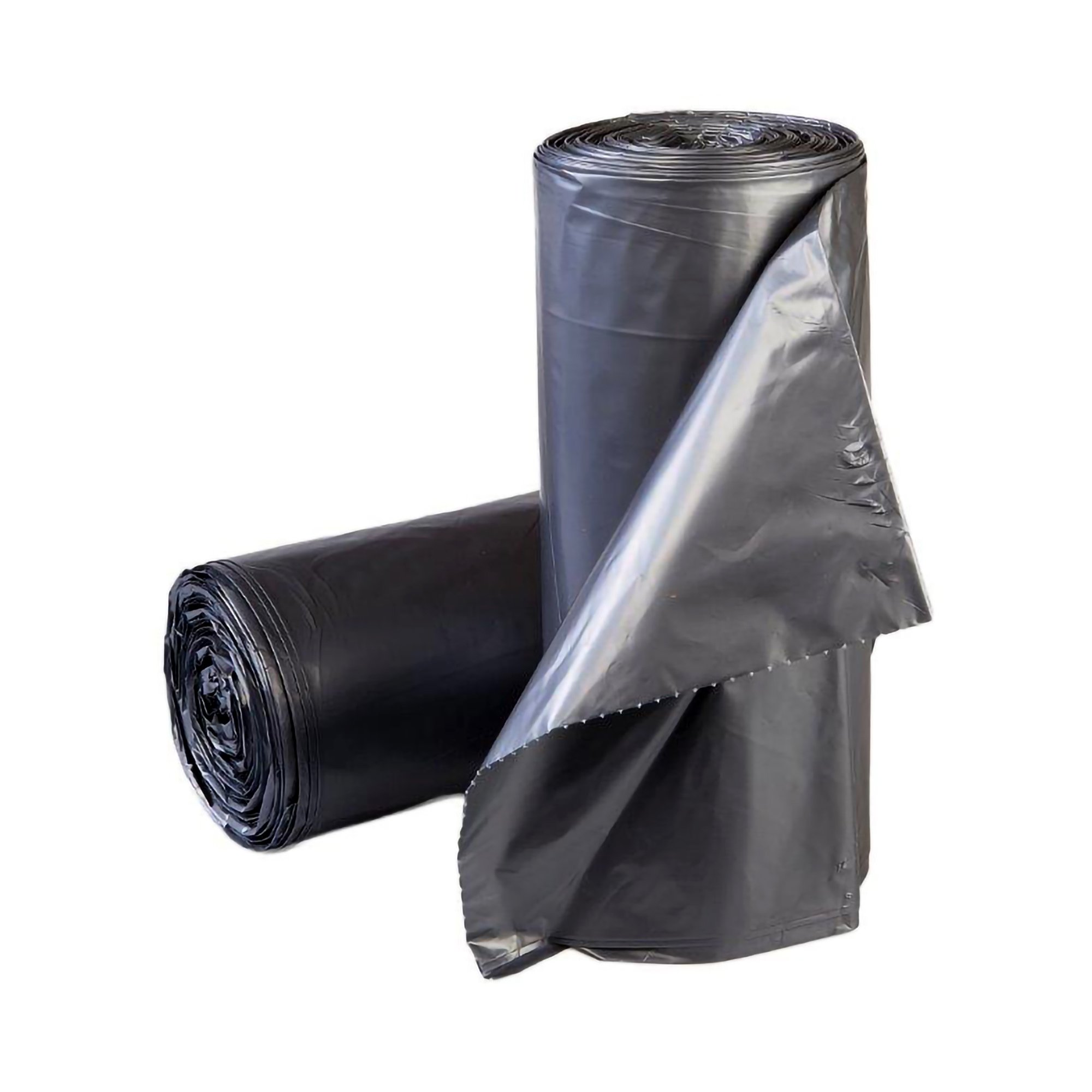 McKesson Extra Heavy Duty Plus Trash Bag, Gray, 45 gal., 1.10 Mil Gauge