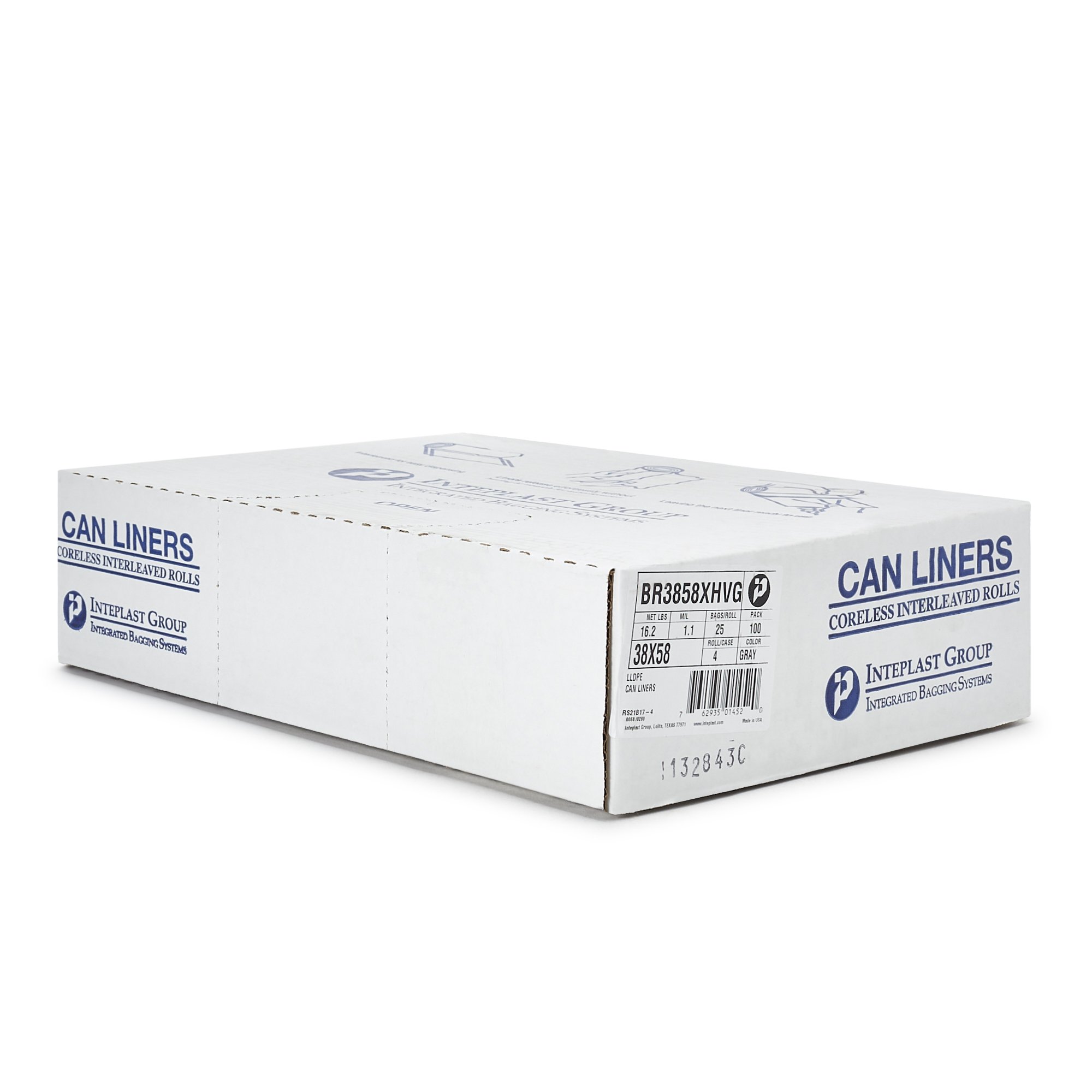 McKesson Extra Heavy Duty Plus Trash Bag, Gray, 45 gal., 1.10 Mil Gauge - Image 2