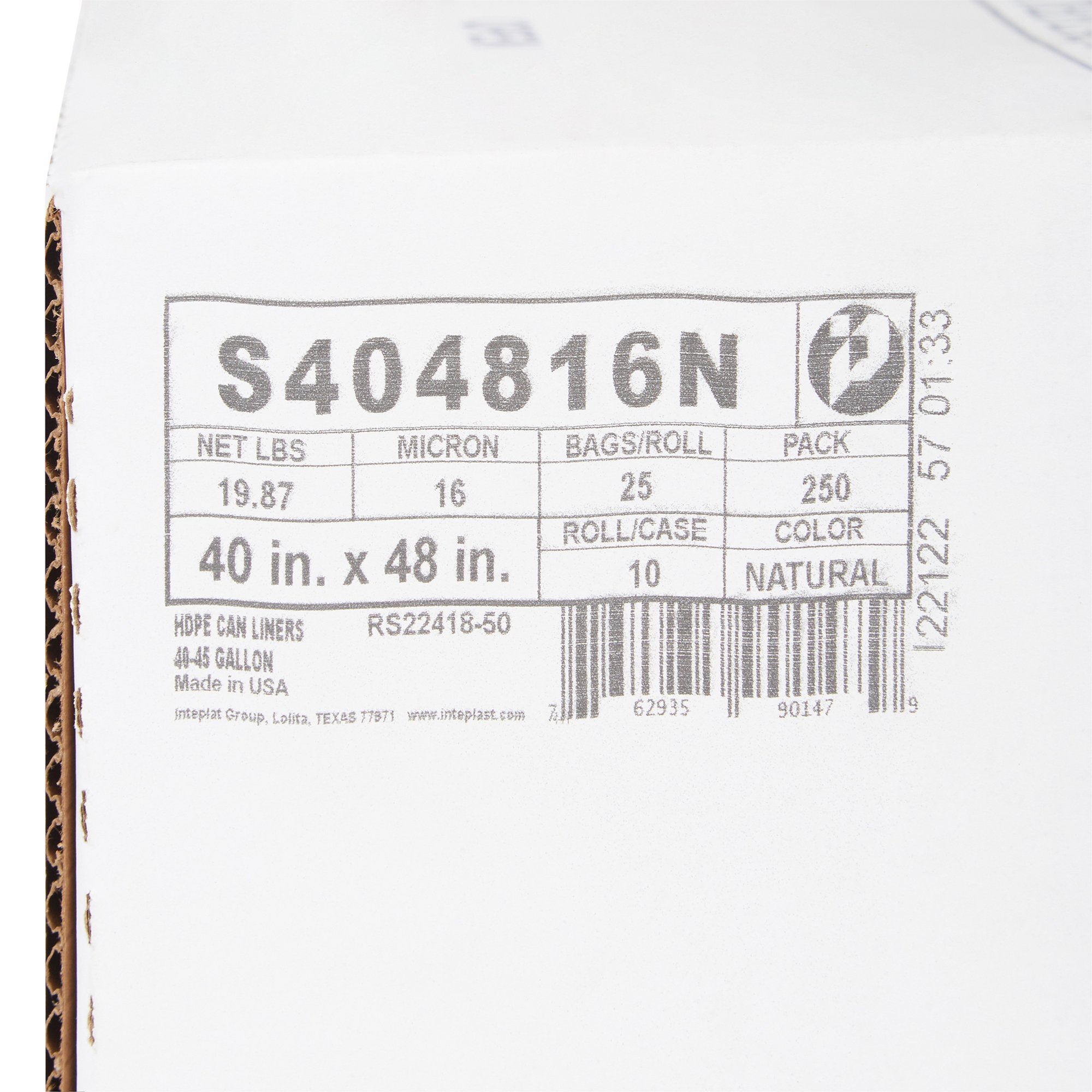 McKesson Extra Heavy Duty Trash Bag, Clear, 45 gal. - Image 3