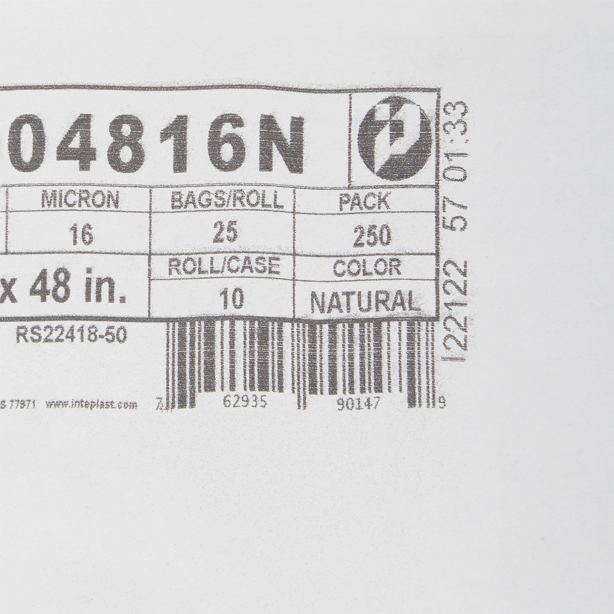 McKesson Extra Heavy Duty Trash Bag, Clear, 45 gal. - Image 4