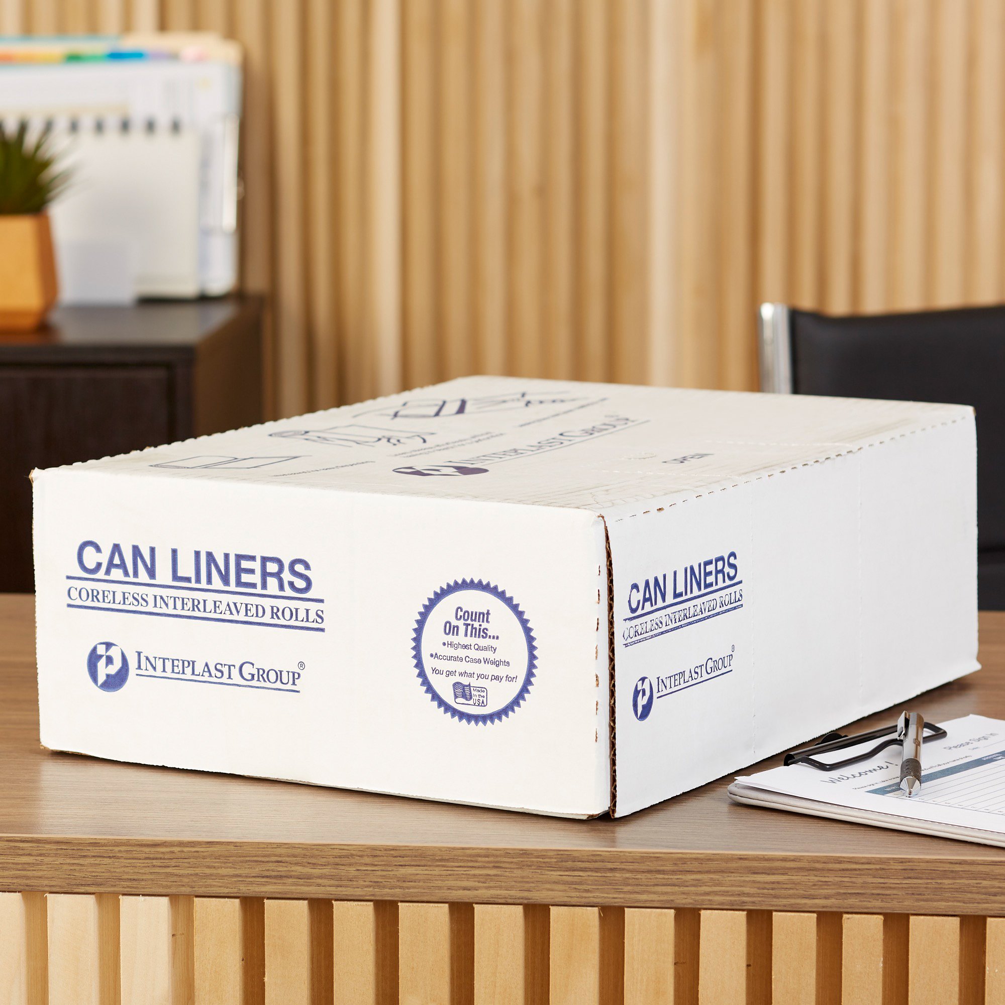 McKesson Extra Heavy Duty Trash Bag, Clear, 45 gal. - Image 5