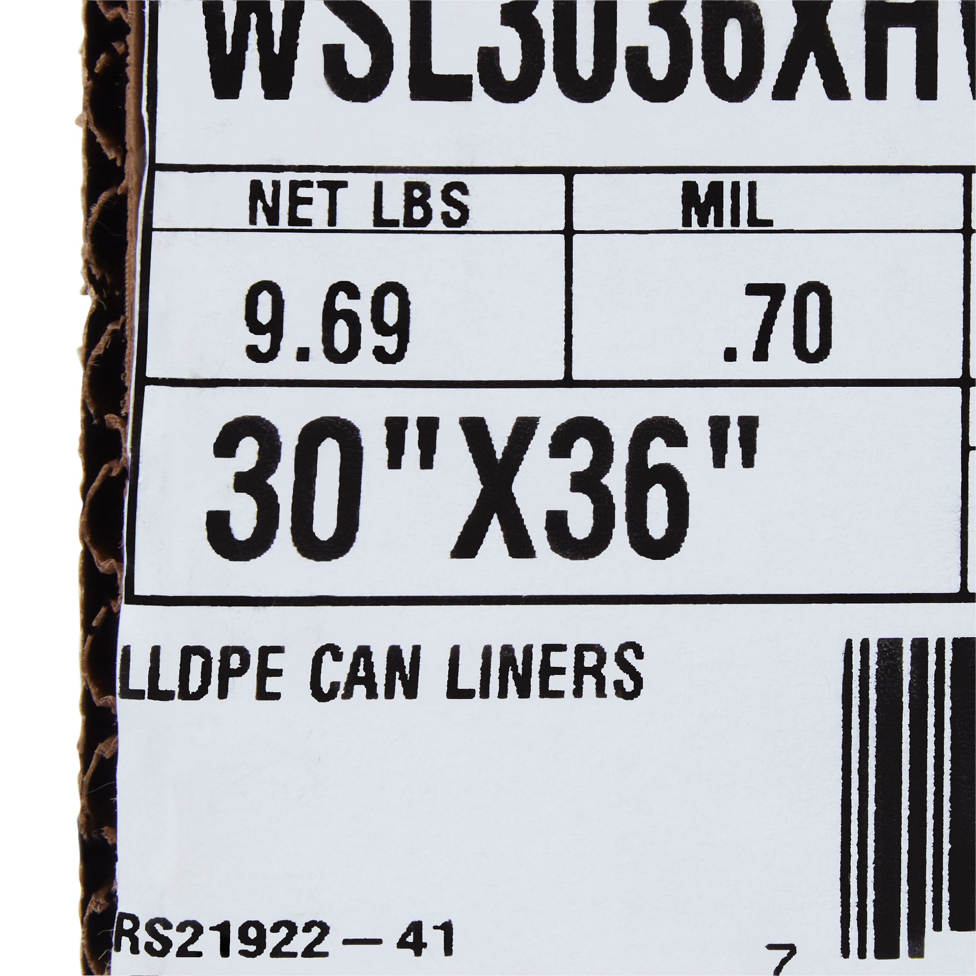 McKesson Extra Heavy Duty White Trash Bags, 30 gal, 0.7 Mil - Image 2