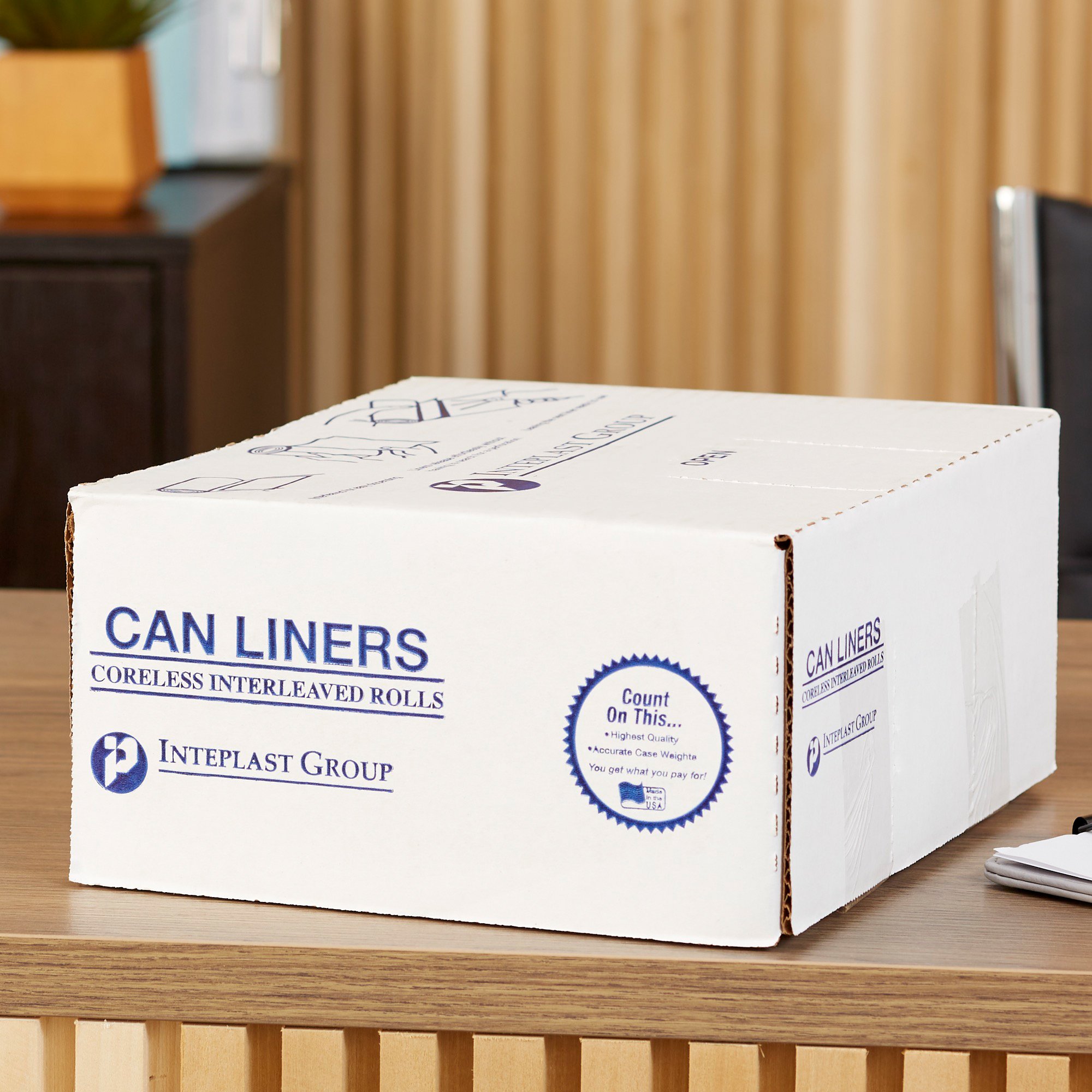 McKesson Extra Heavy Plus Duty Trash Bag, Clear, 45 gal. - Image 6