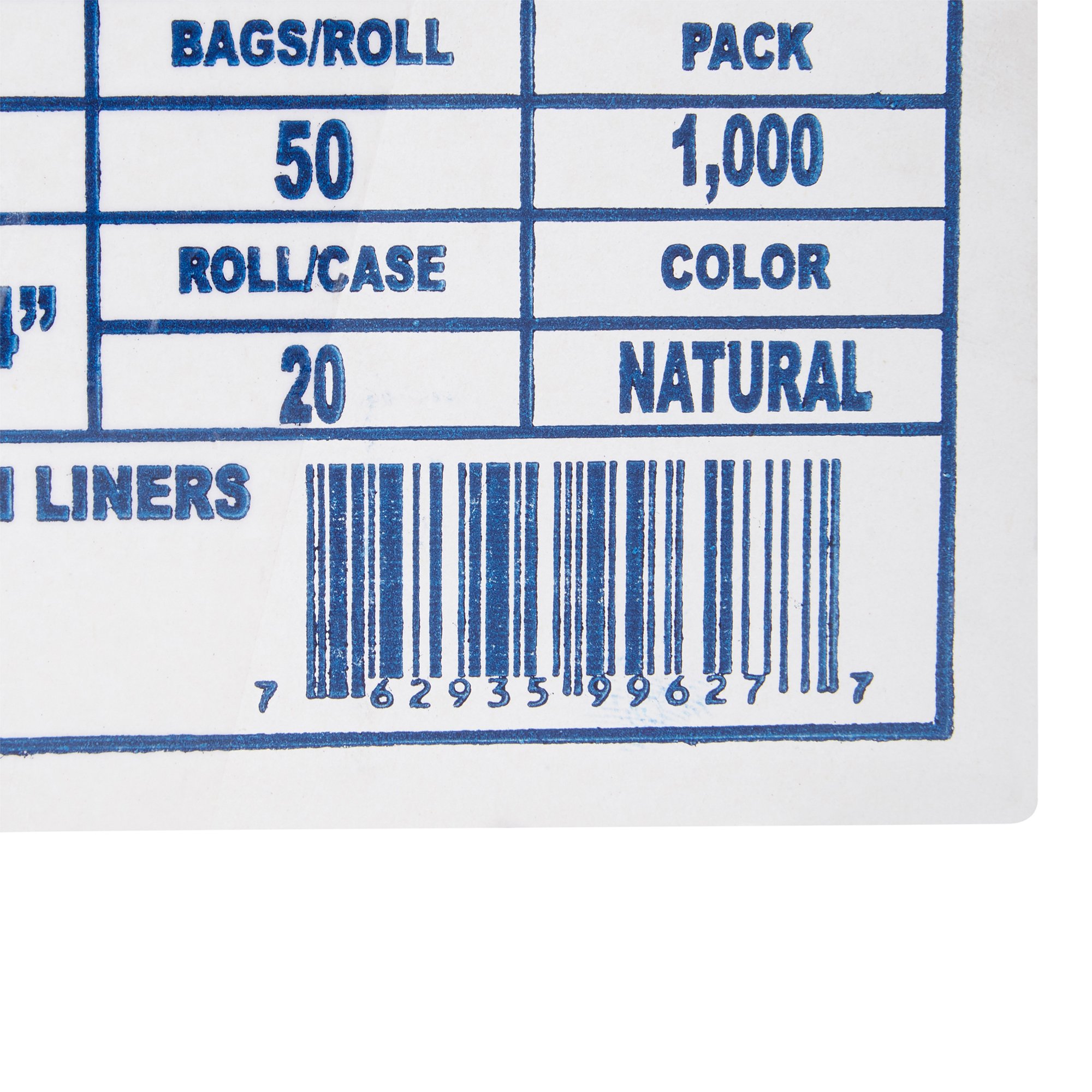 McKesson Light Duty Clear Trash Bag, 10 gal, 5 Mic Gauge - Image 5