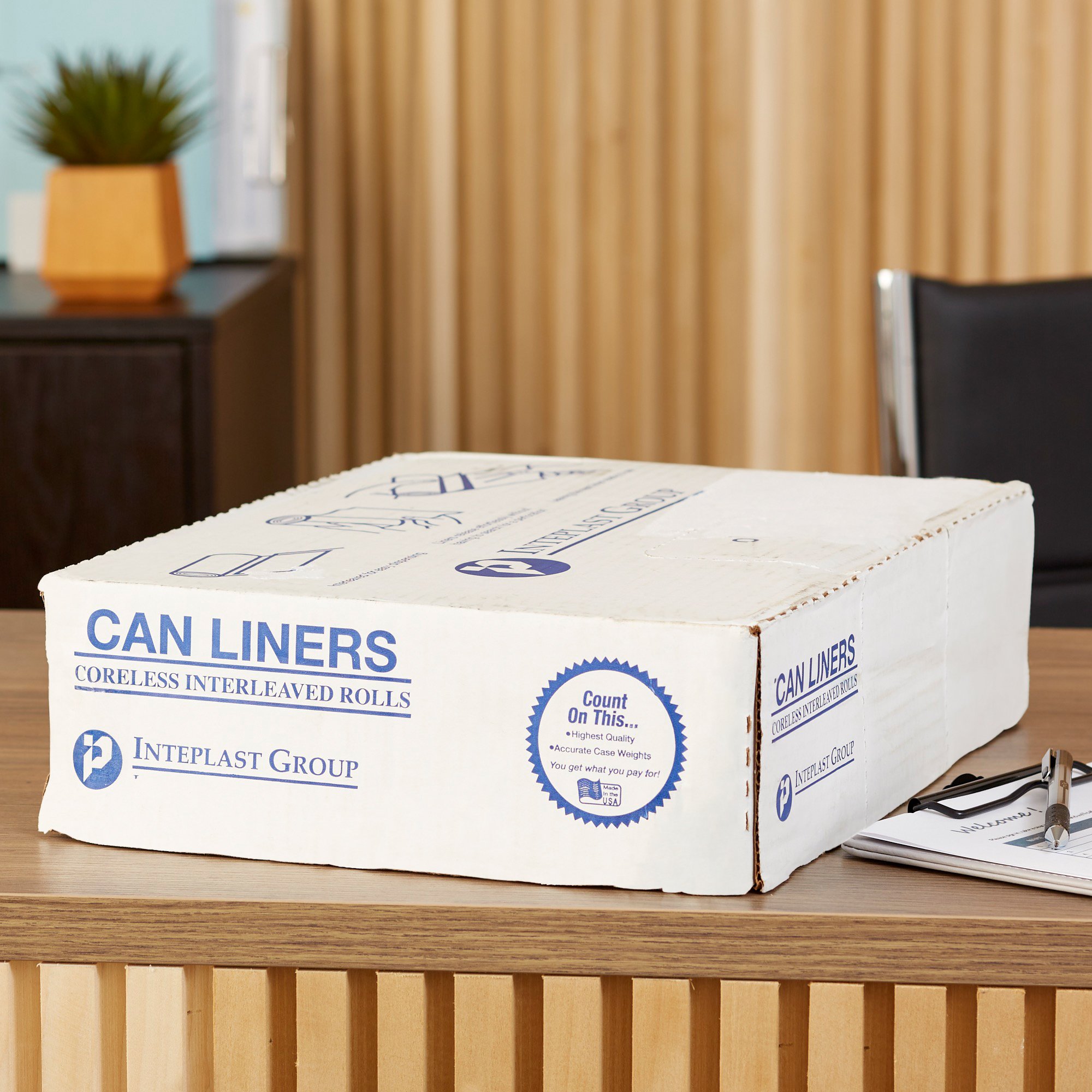 McKesson Light Duty Clear Trash Bags, 30 gal, 8 Mic - Image 5