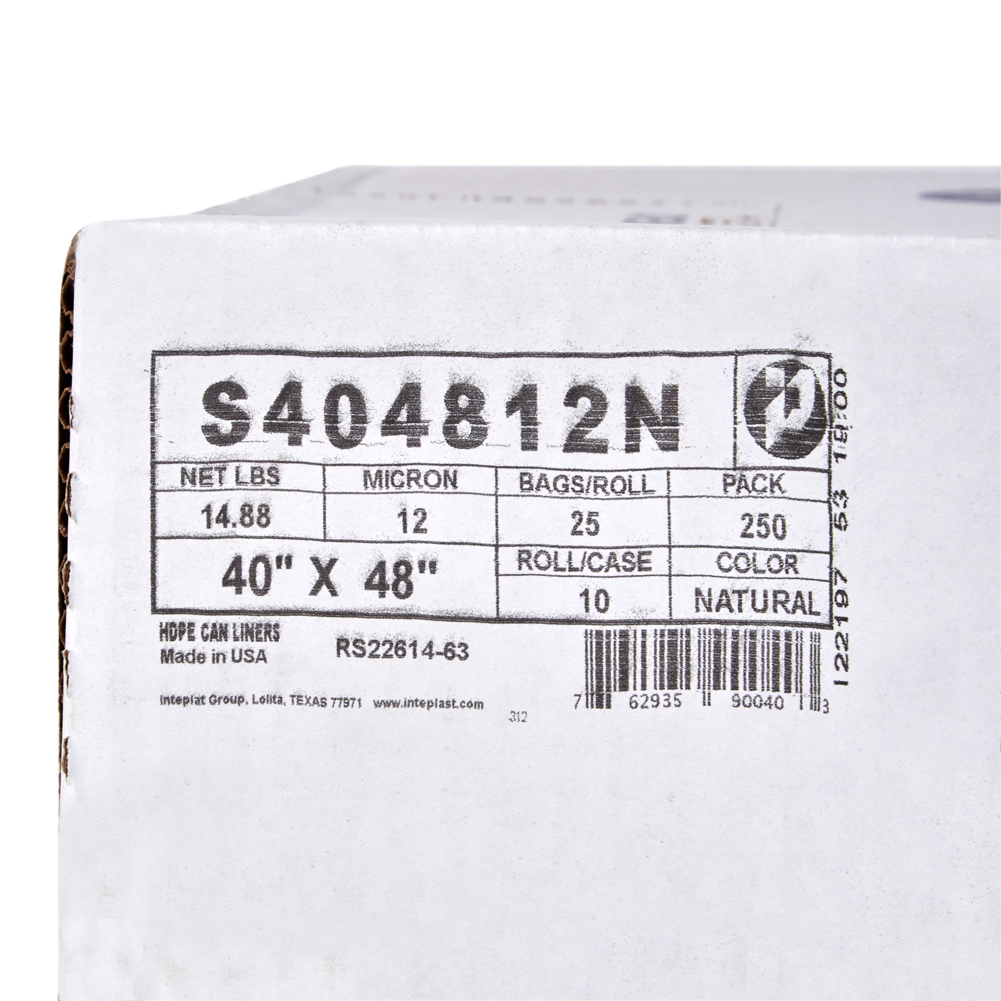 McKesson Medium Duty Clear Trash Bag, 45 gal, 12 Mic Gauge - Image 3