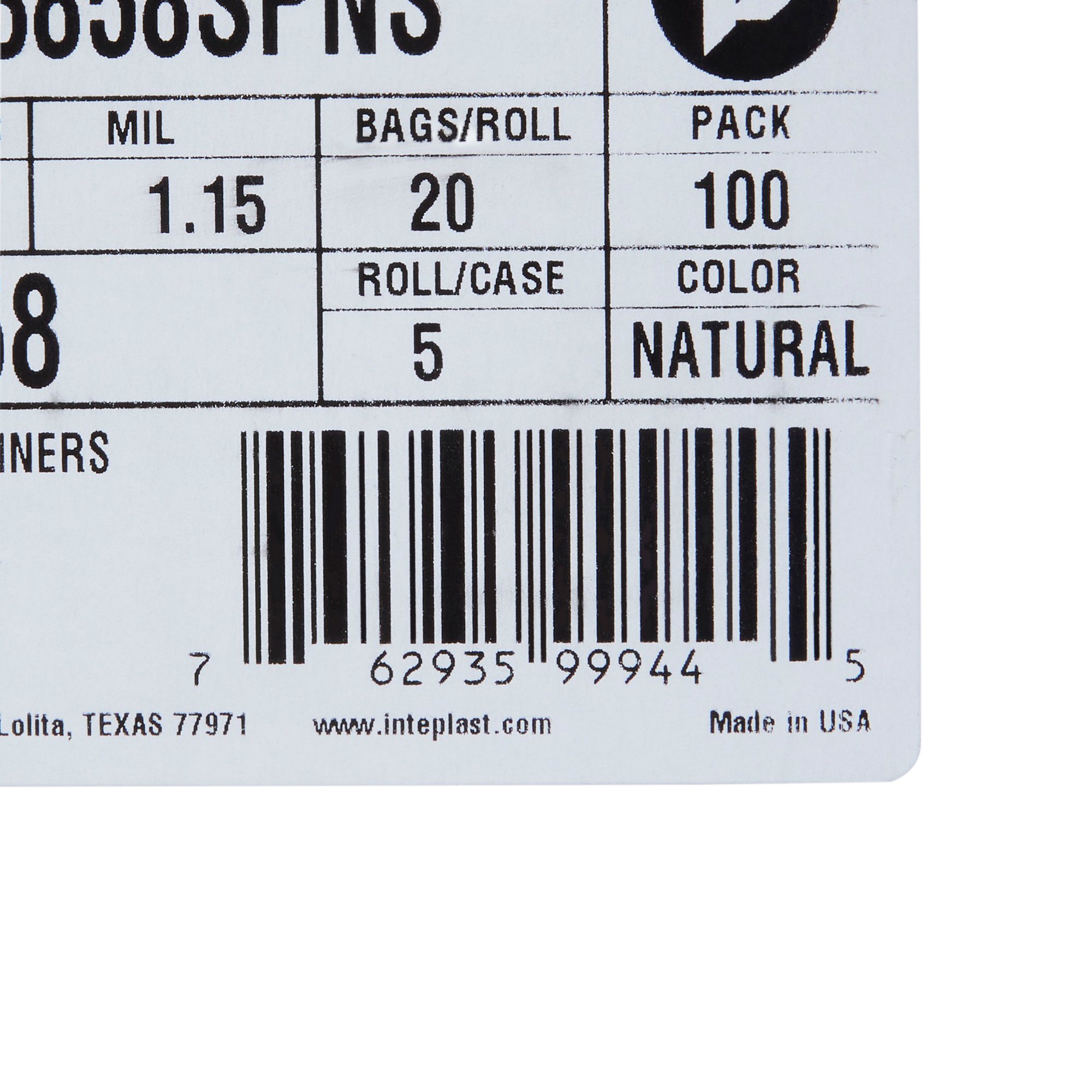 McKesson Super Plus Duty Clear Trash Bag, 60 gal, 1.15 Mil - Image 4