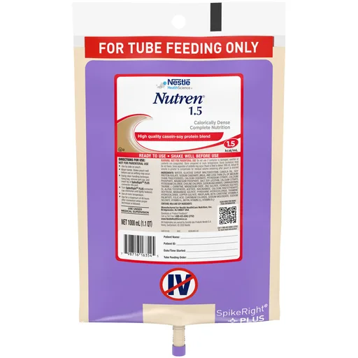 Nutren® 1.5 Ready to Hang Prefilled Container, 1000 mL Bag