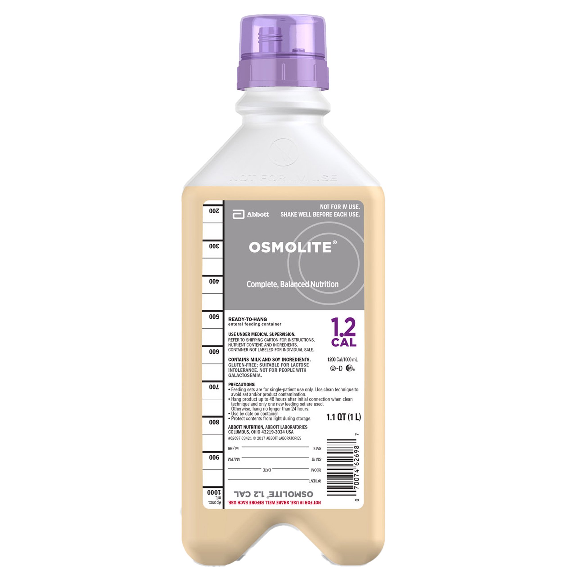 Osmolite® 1.2 Cal Tube Feeding Formula, 33.8-ounce bottle - Image 2