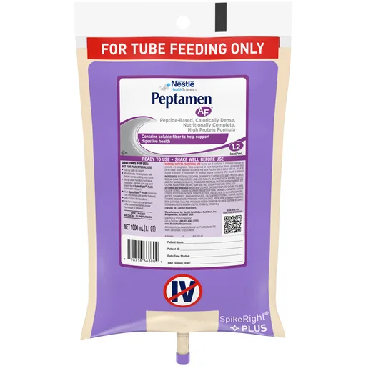 Peptamen AF® Tube Feeding Formula, 1000 mL Ready to Hang Prefilled Container