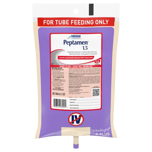 Peptamen® 1.5 Peptide-Based Nutritionally Complete Formula, 1 Liter Bag