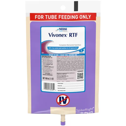 Vivonex® RTF Tube Feeding Formula, 33.8 oz. Bag