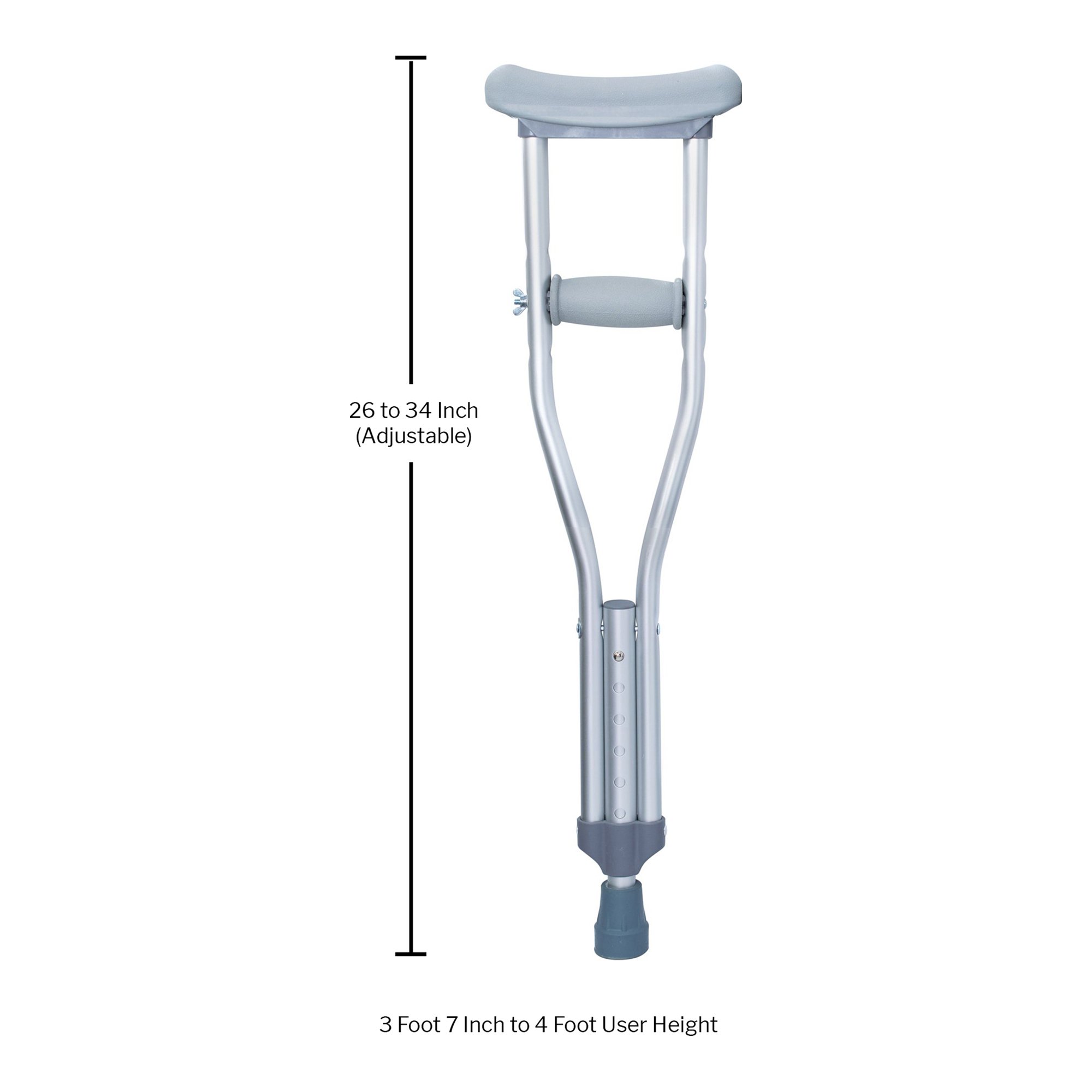 McKesson Underarm Crutches for Children 3'7" to 4' - Image 5