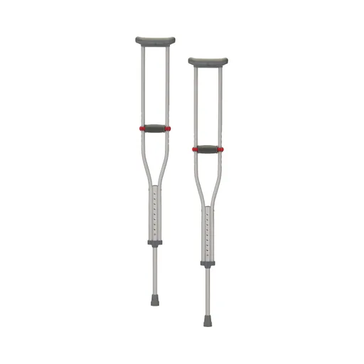 Quick Adjust Underarm Crutches for Youth, 4'6" - 5'2"