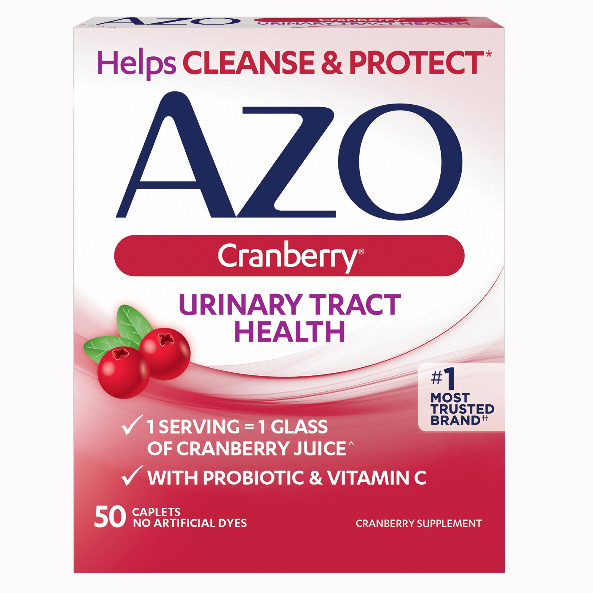 AZO® Cranberry Caplets, Cranberry Powder with a Probiotic + Vitamin C - Image 2