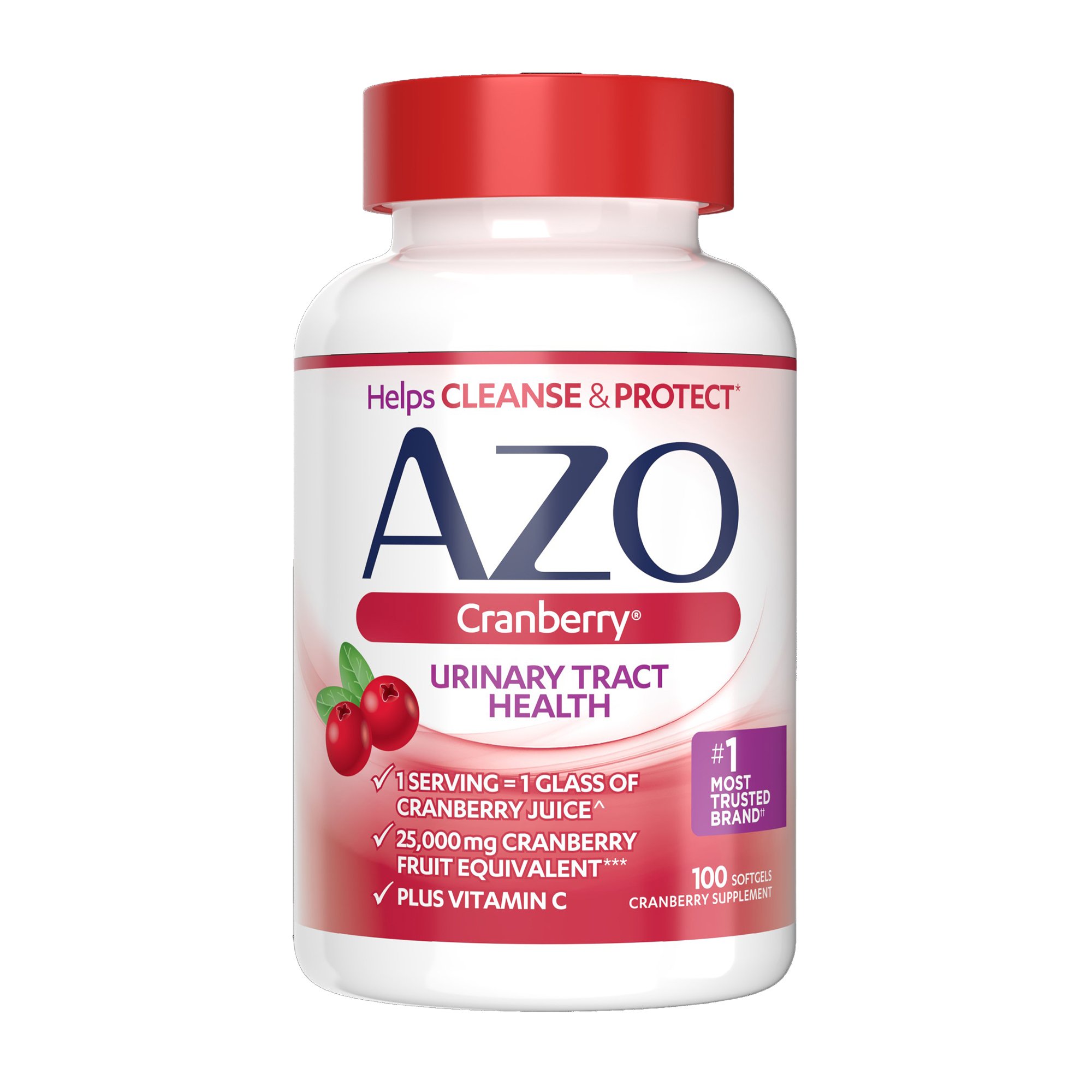 AZO® Cranberry Softgels for Convenient Urinary Tract Health - Image 2